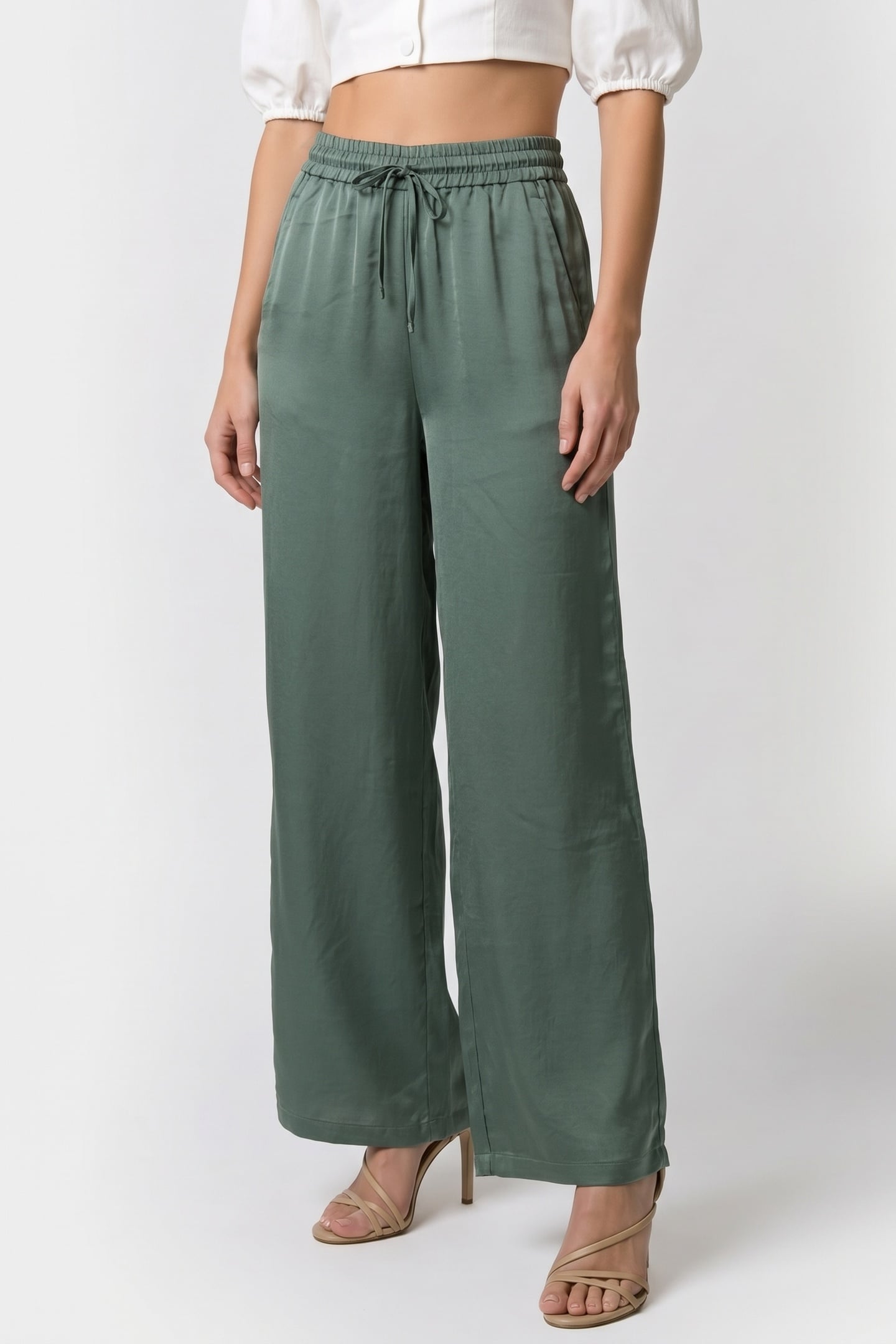 TROUSERS HEAVY SILKY TOUCH SEA GLASS 1