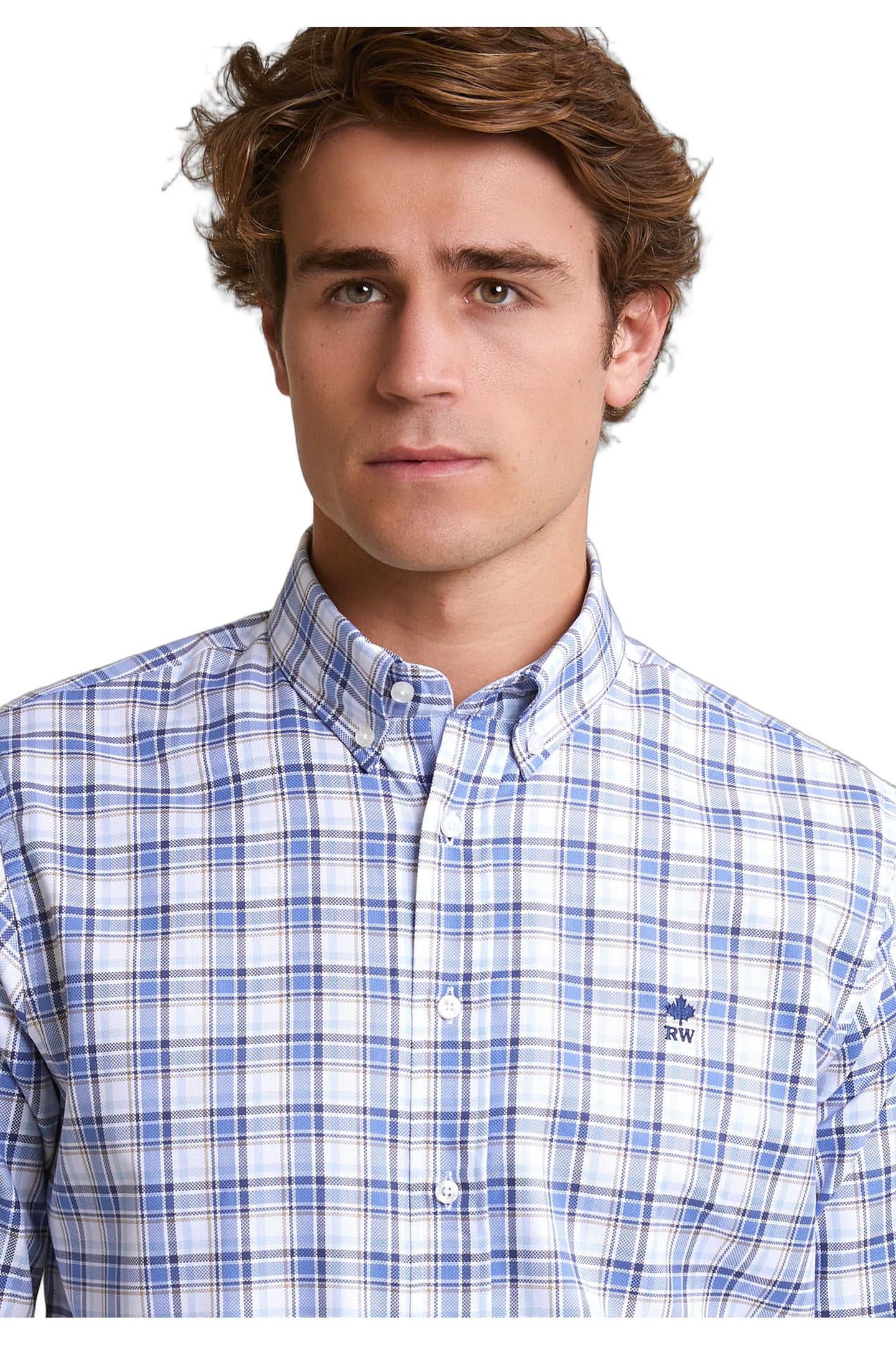 CUSTOM FIT CHECKED SHIRT MULTI 3