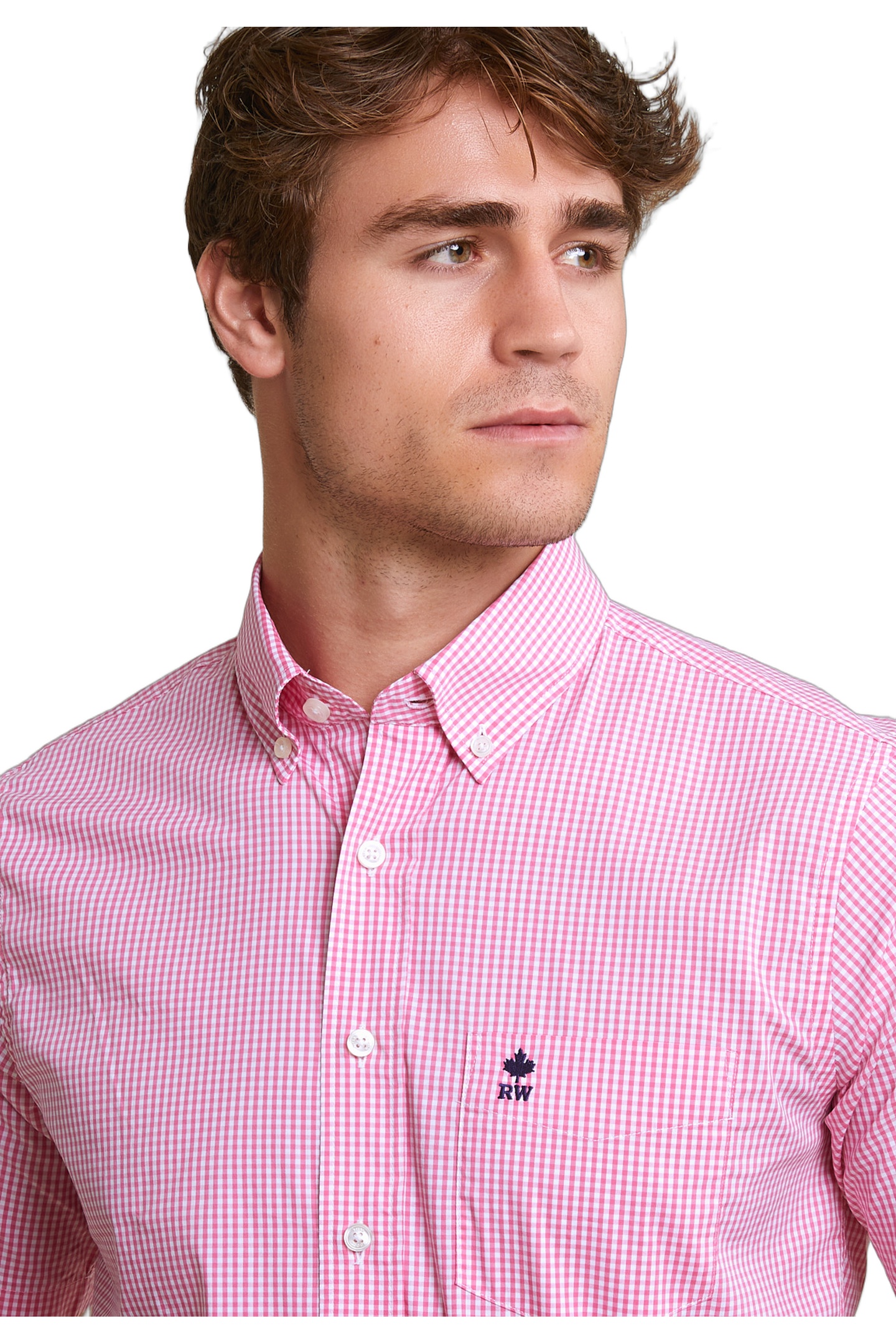 CUSTOM FIT CHECKED PERFORMANCE STRETCH SHIRT SHORT SLEEVES P 3