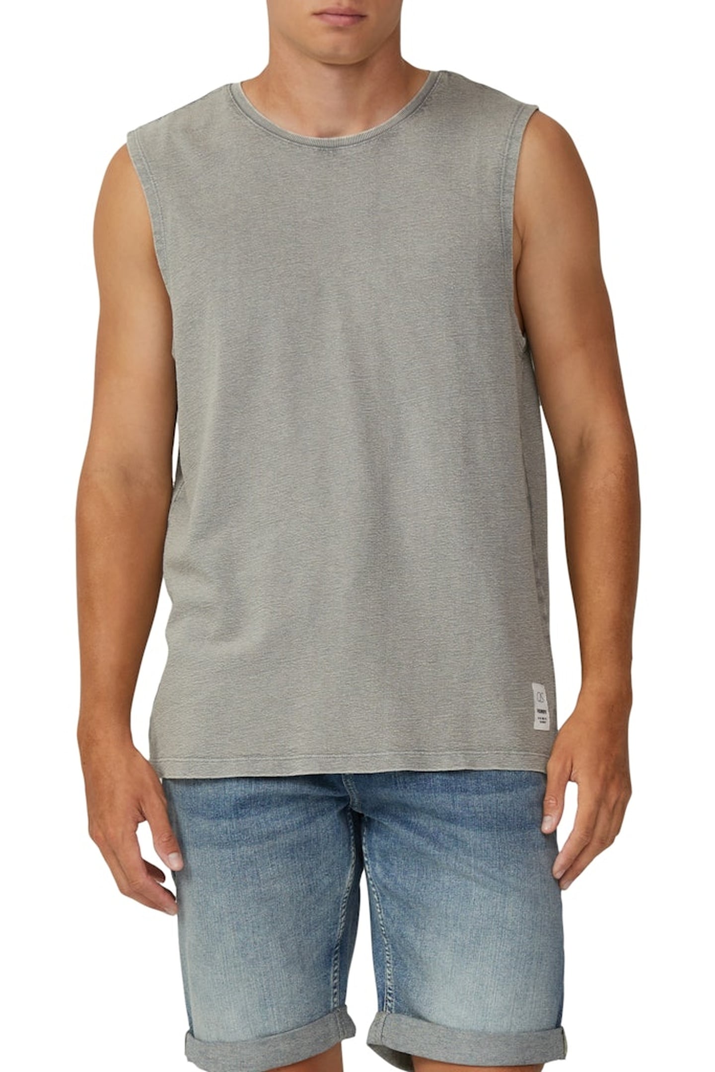 QS T-SHIRTS LIGHT GREY 1