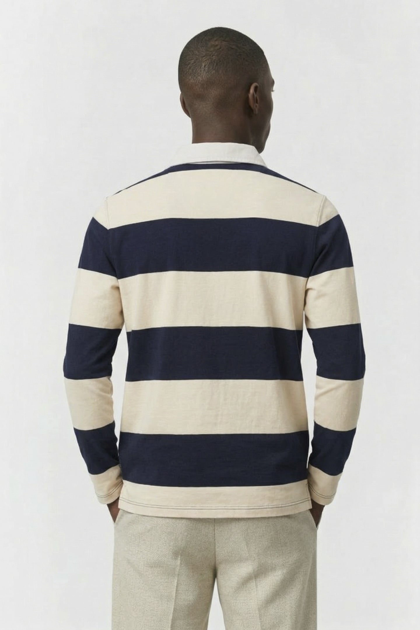 RUGBY LONG SLEEVE POLO DARK SAPPHIRE-ANGORA 2