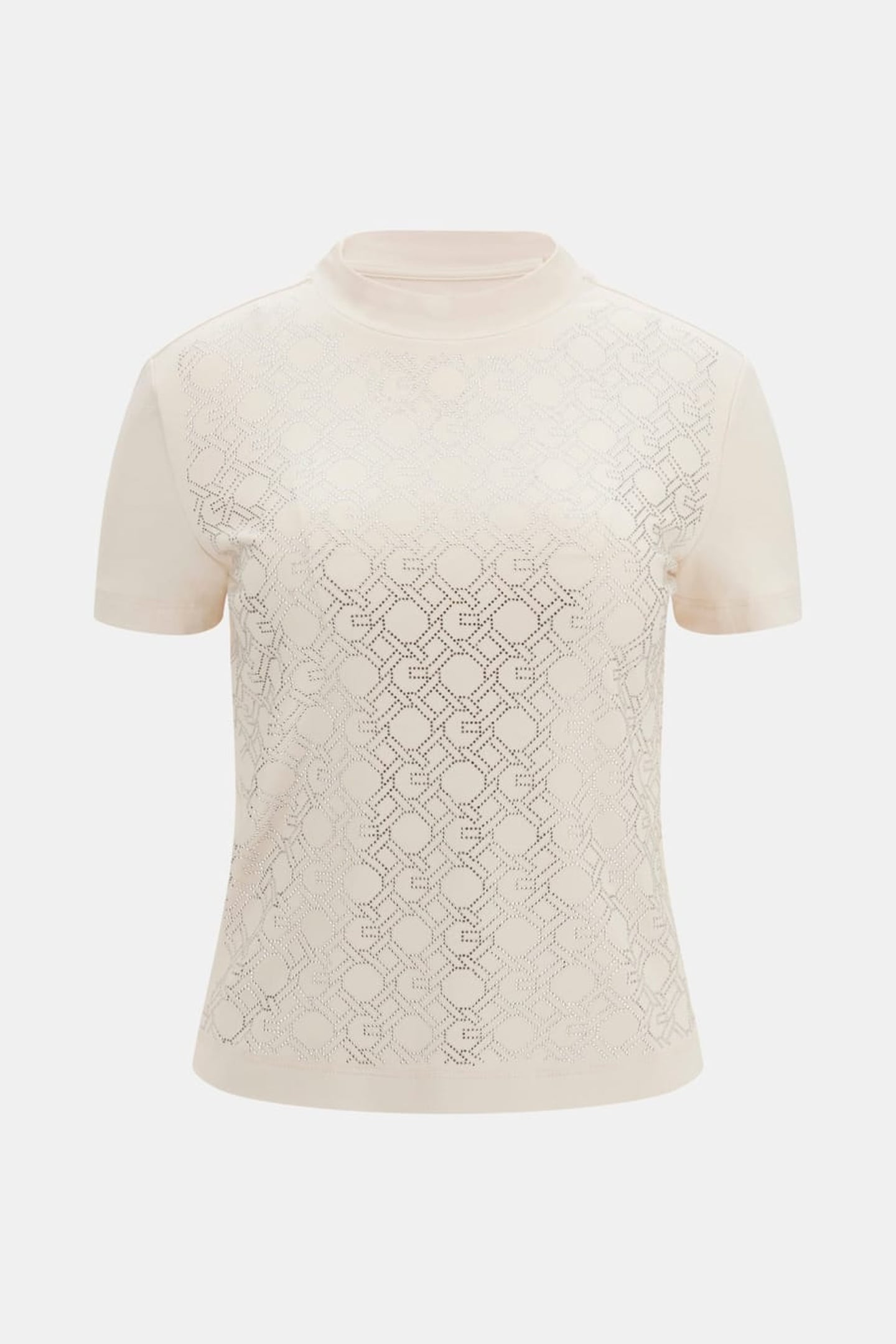 GUESS ECO SS MOCK NECK ALL OVE MUTED STONE 4