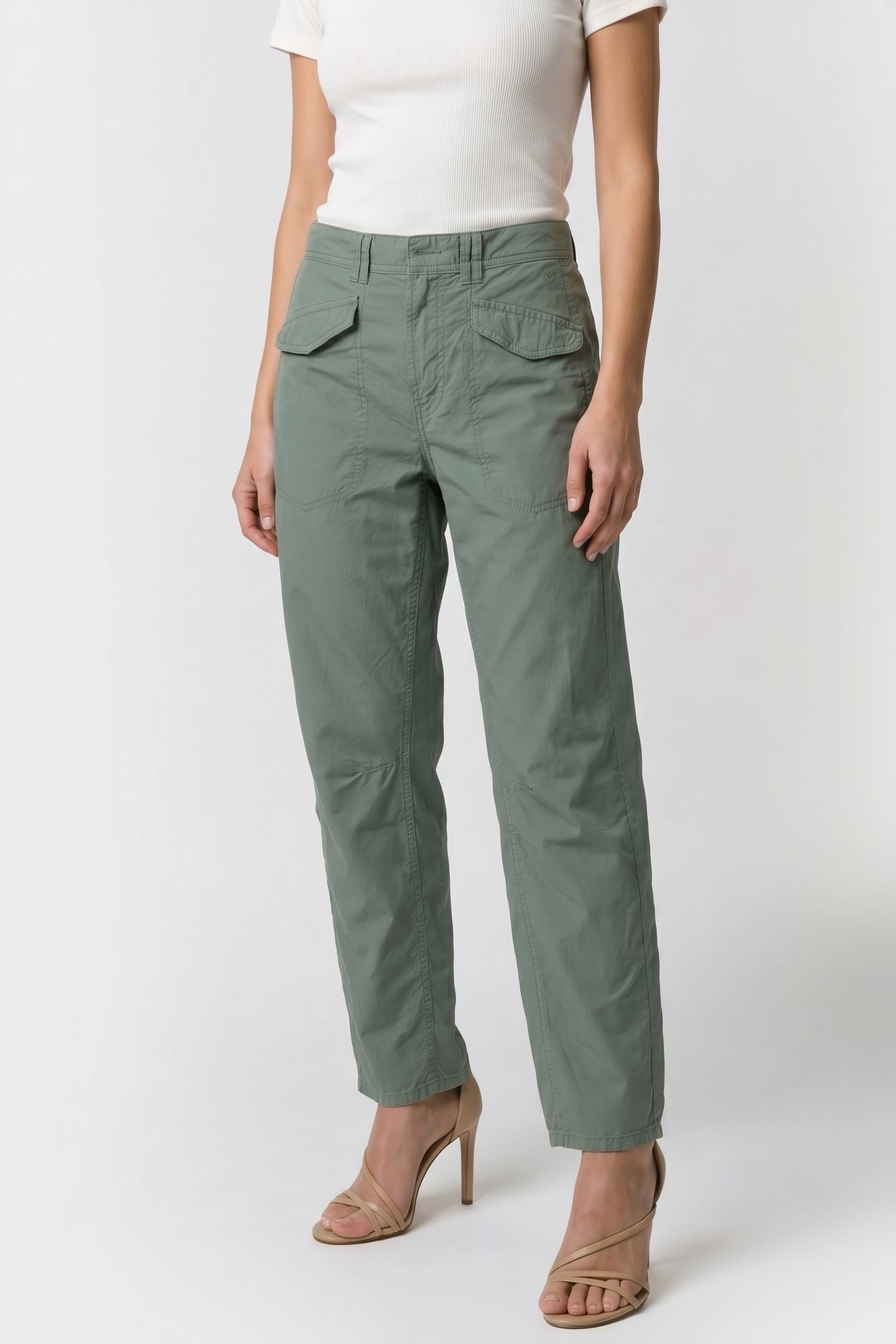 COCOON PANTS SUMMER PLAIN WEAVE SEA GLASS 1