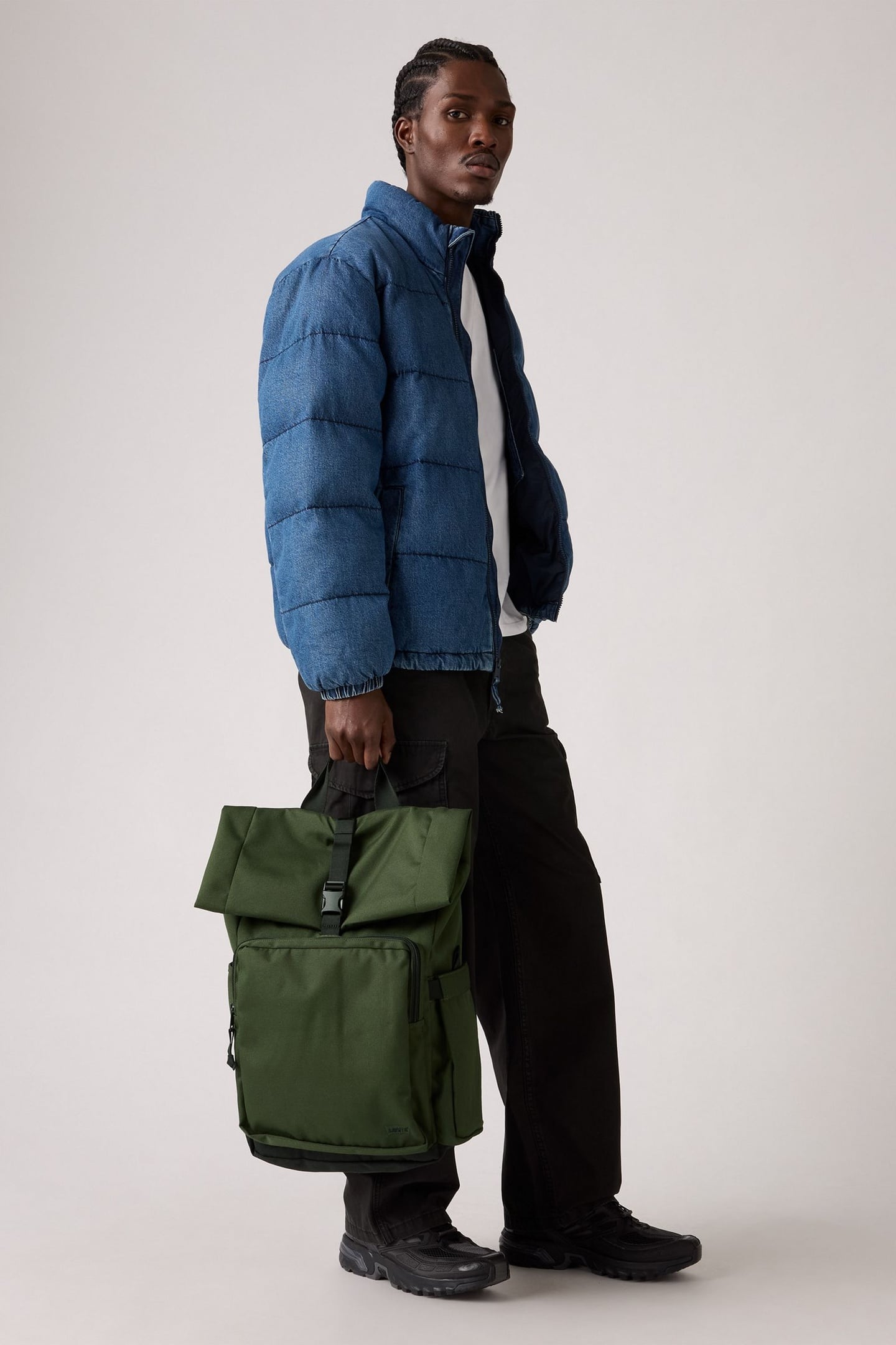 Levi's ® L-pack Roll-top Backpack Maat: OS | Rugzakken Outlet | Heren | Groen