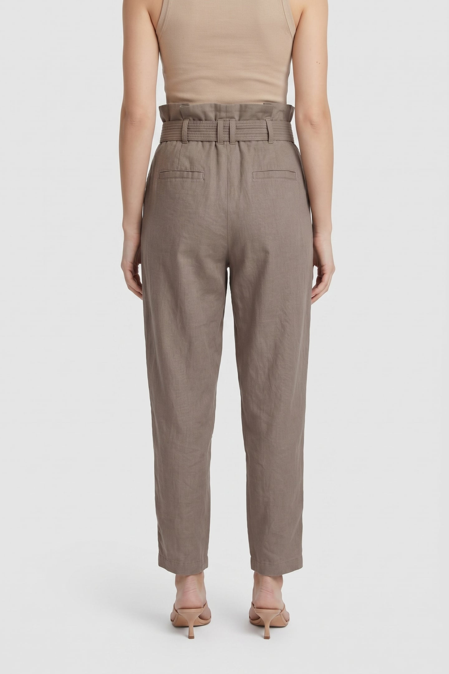 ARIA LINEN TROUSERS BEIGE 2