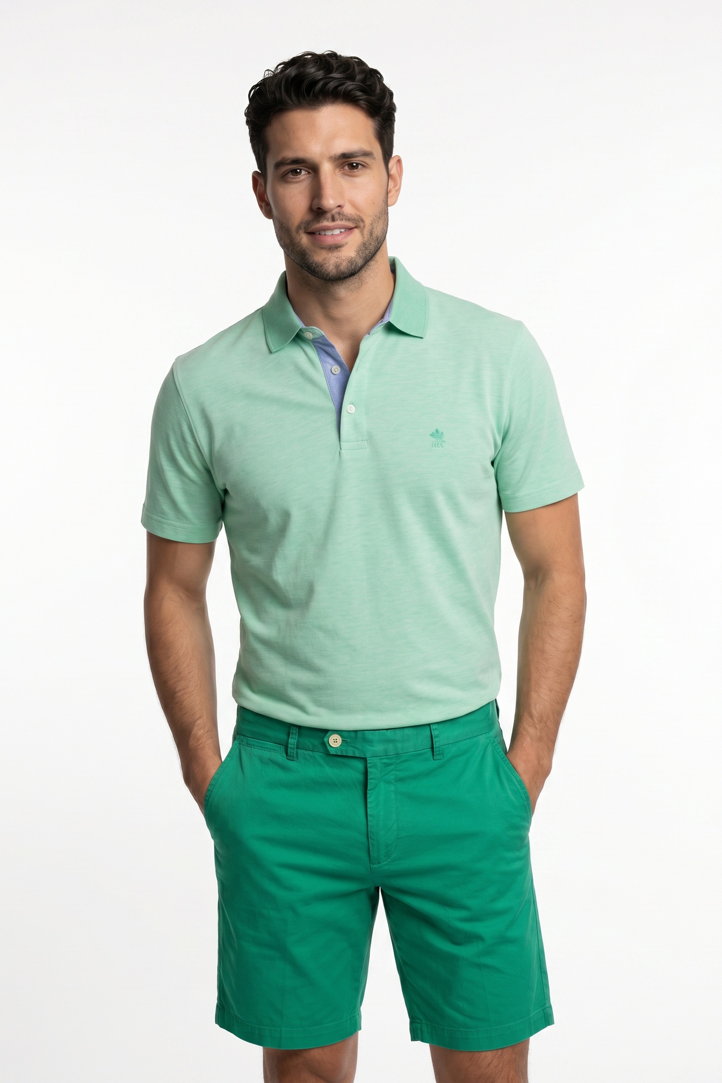 BASIC CHINO SHORT STRETCH GREEN 2