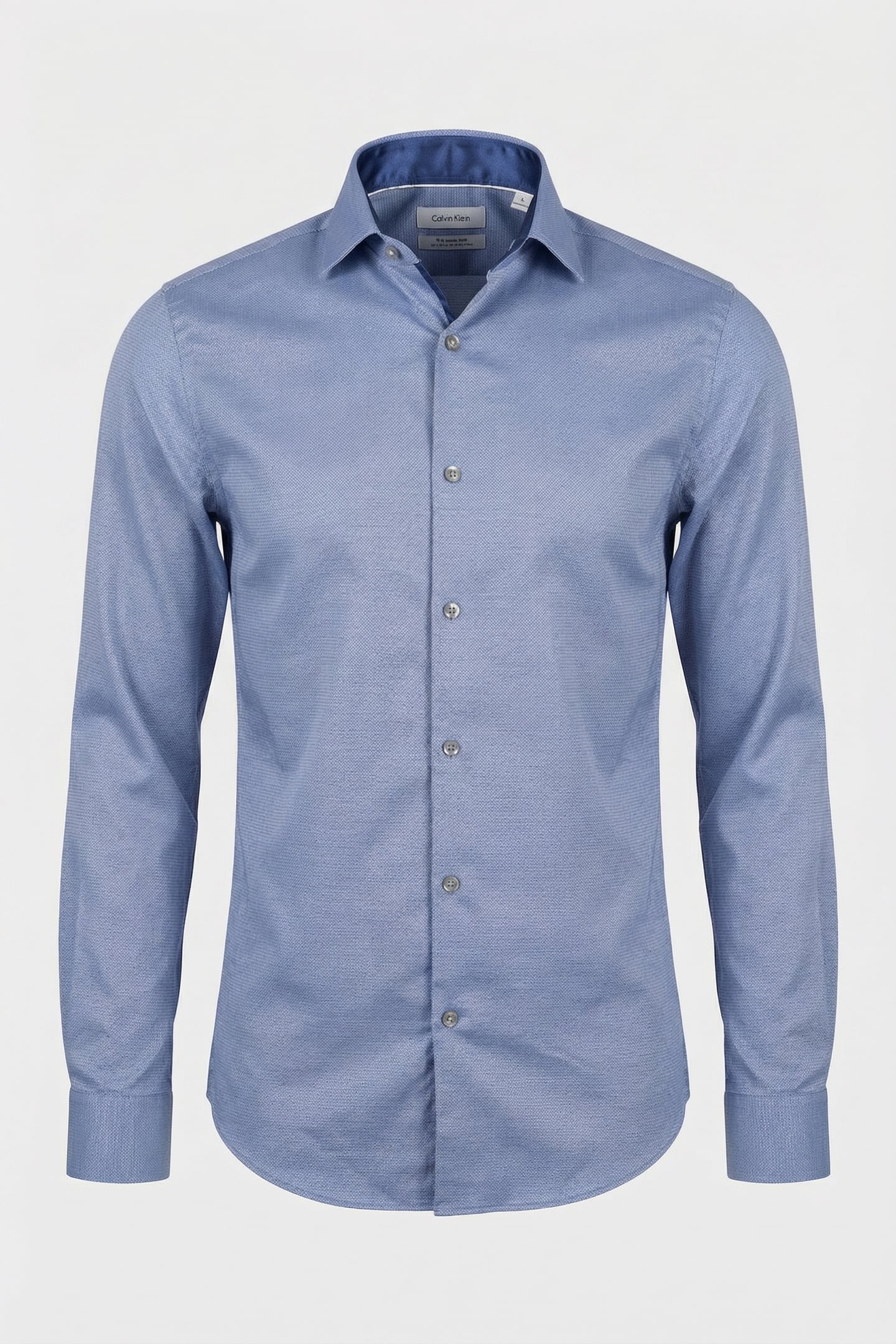 SLIM ESSENTIAL POPLIN DRESS SHIRT NAVY 3