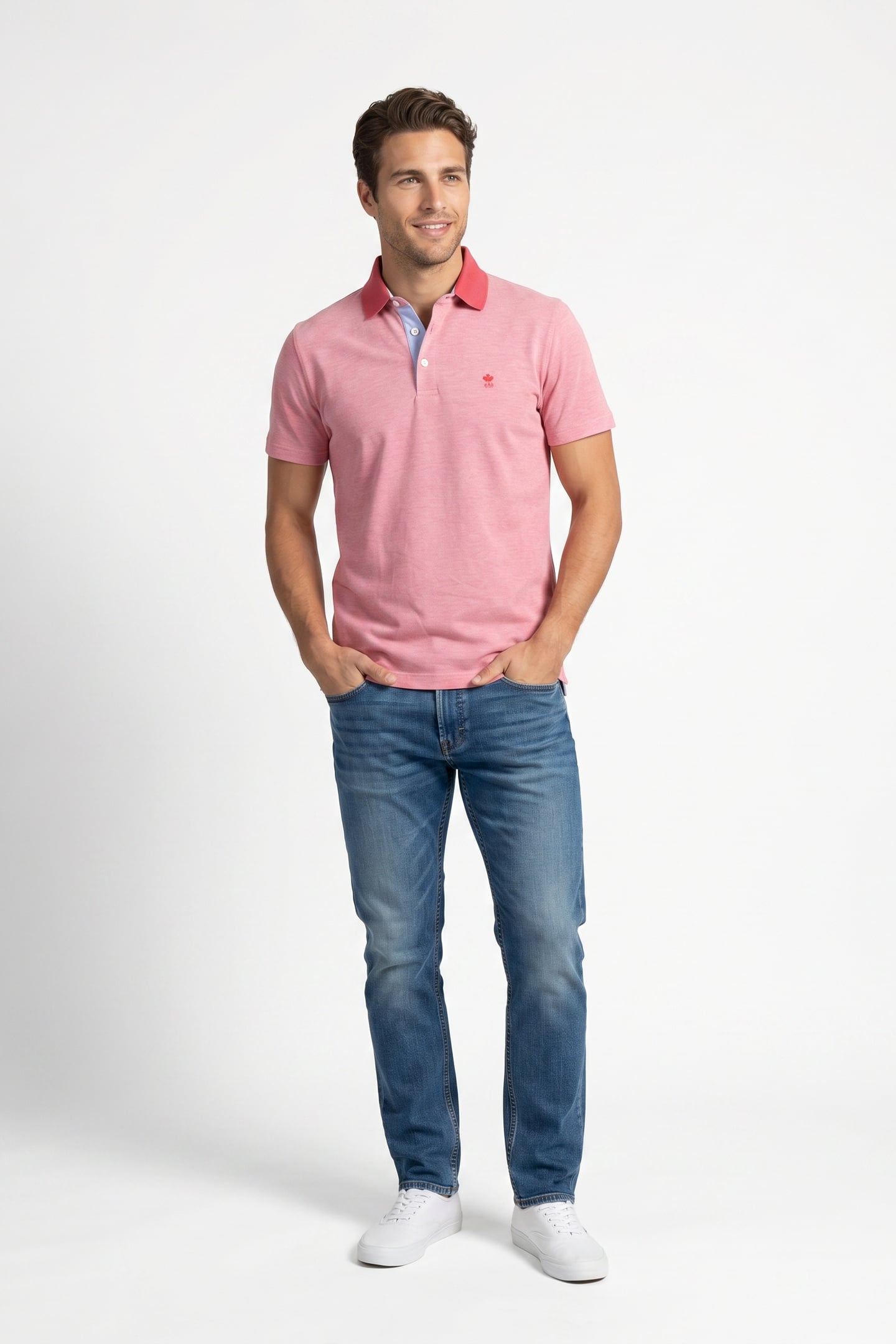 LUX JASPE PIQUE CF SS RED 2