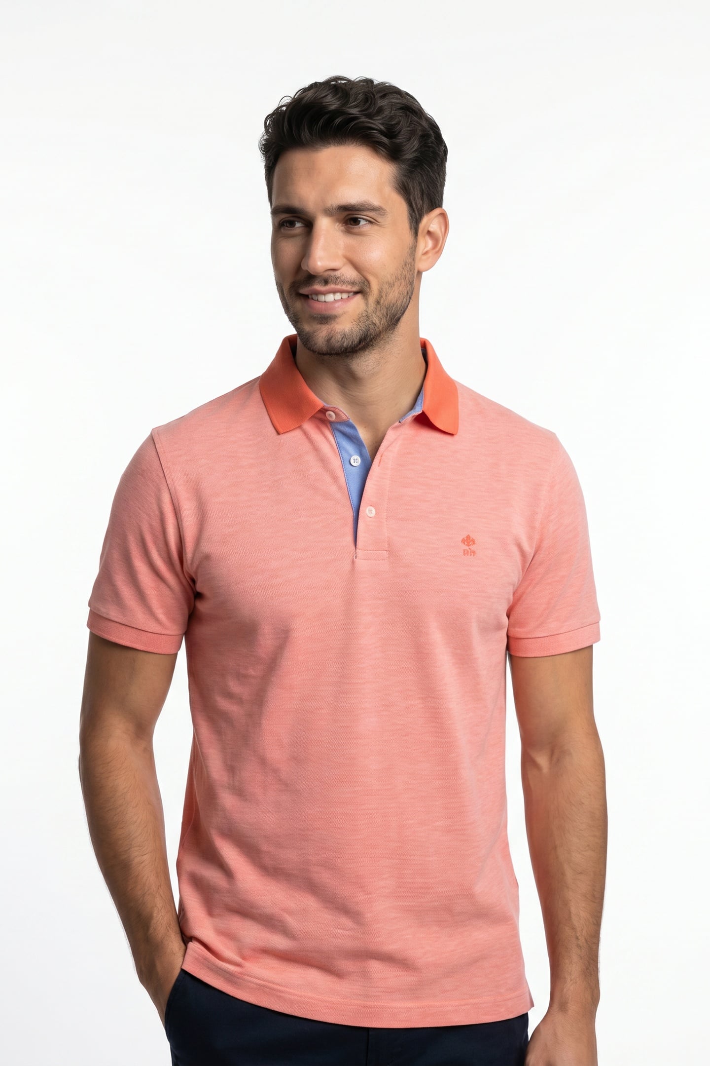 LUX JASPE PIQUE CF SS PINK 1