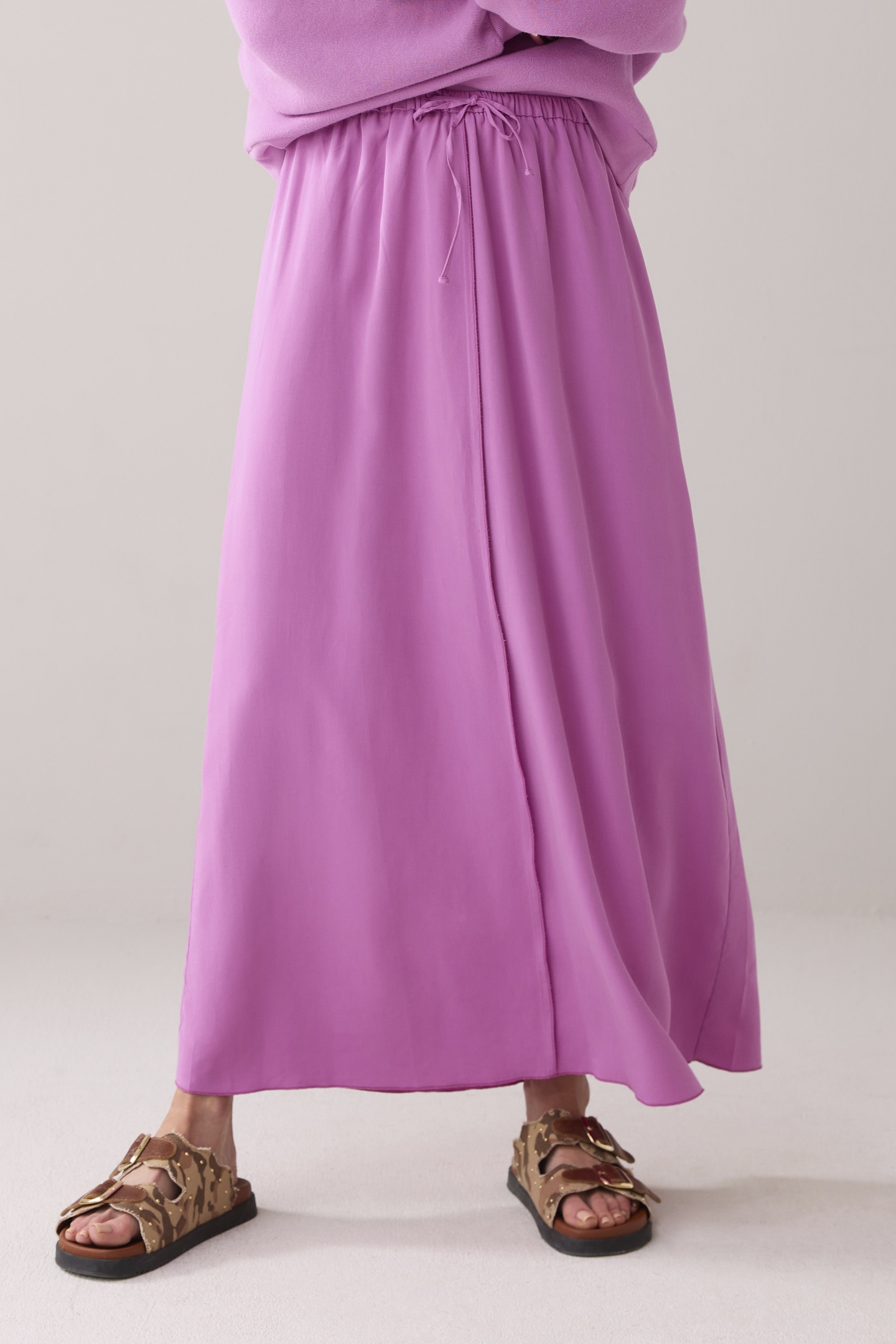 Summum Woman Skirt Tencel Cyclaam Maat: 44 | Maxi Rokken Outlet | Dames