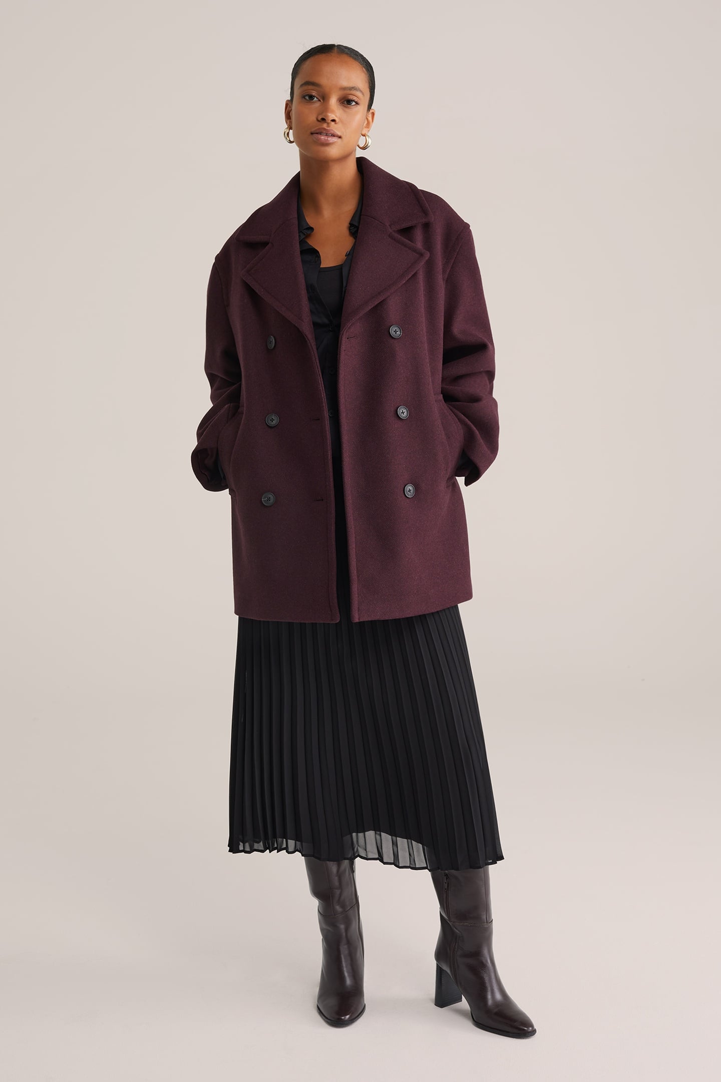 COAT AUBERGINE 2