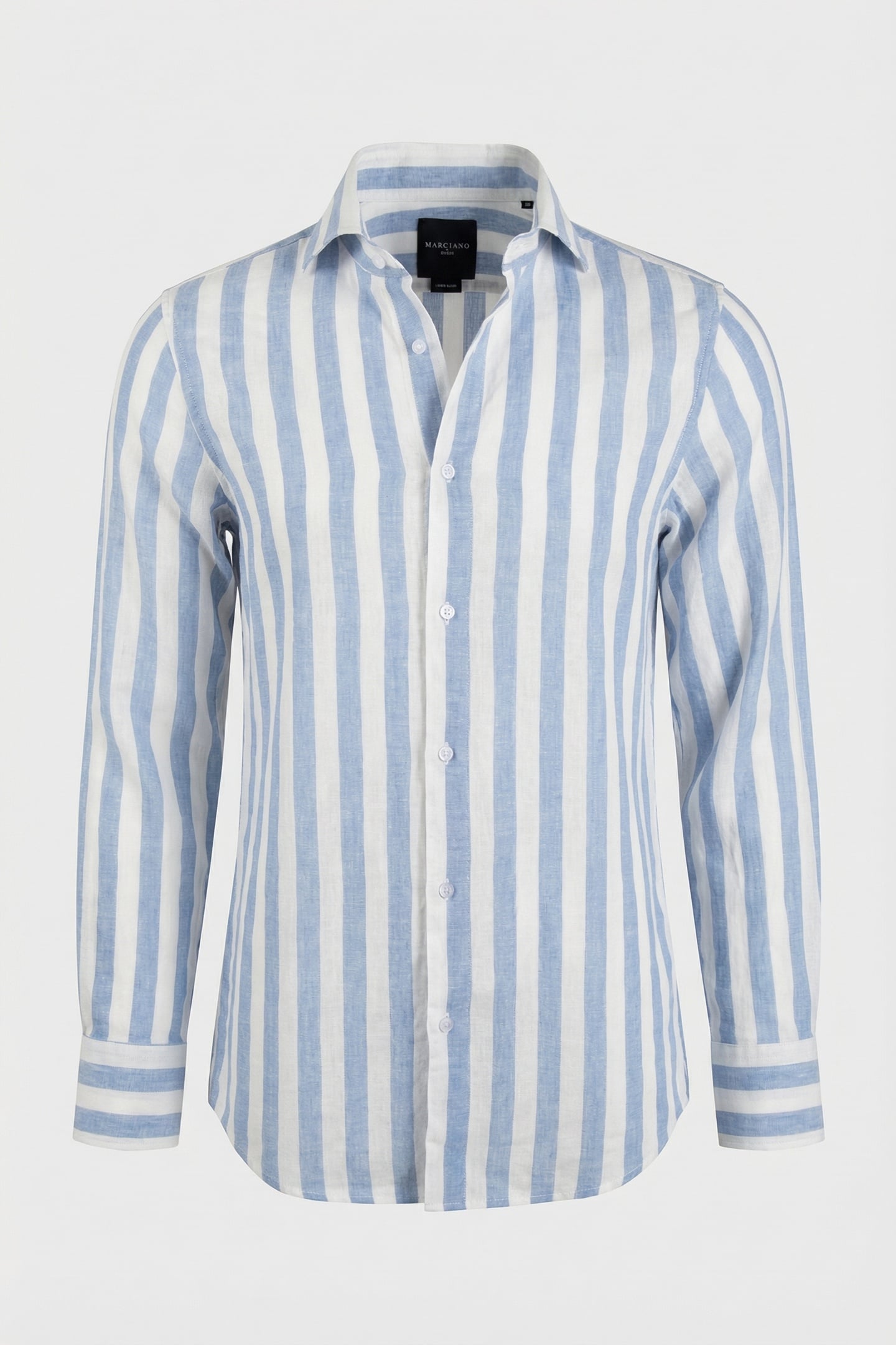 MARCIANO BY GUESS BILL FRENCH COLLAR NOTCH CUFF BELLA BLUE 3