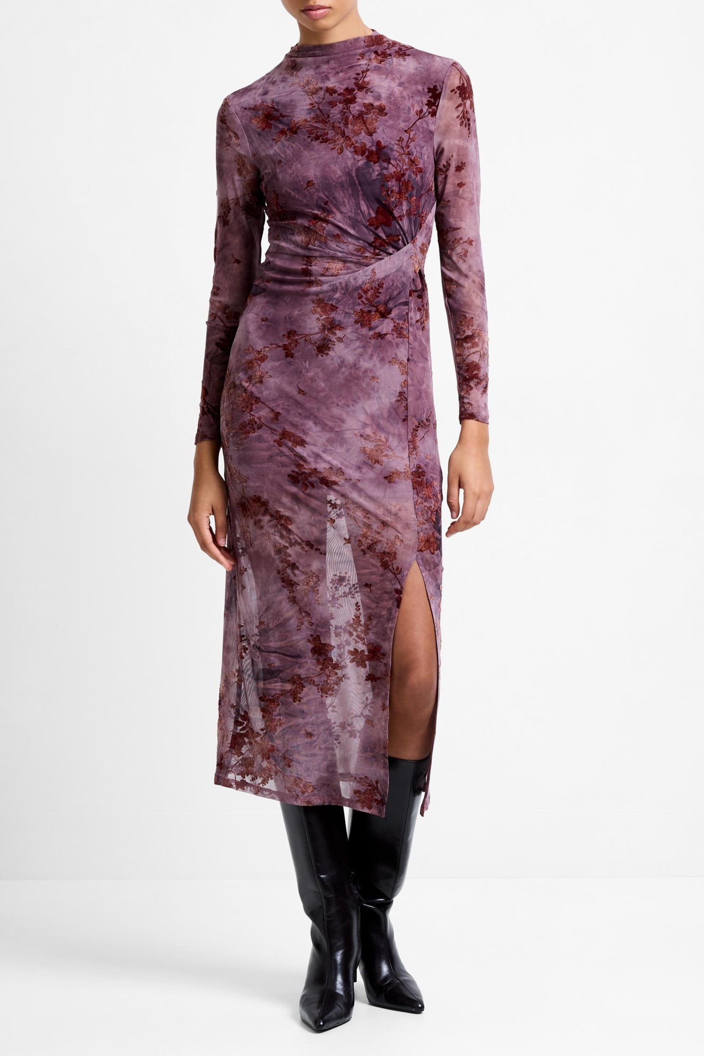 KENNY MESH L/S DRESS MULTI 1