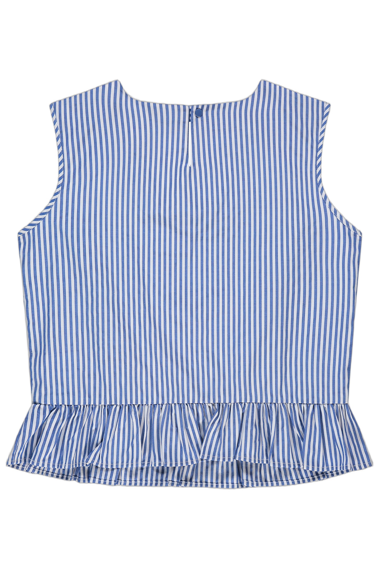 AAVA TOP AZURE BLUE/OFF WHITE 2
