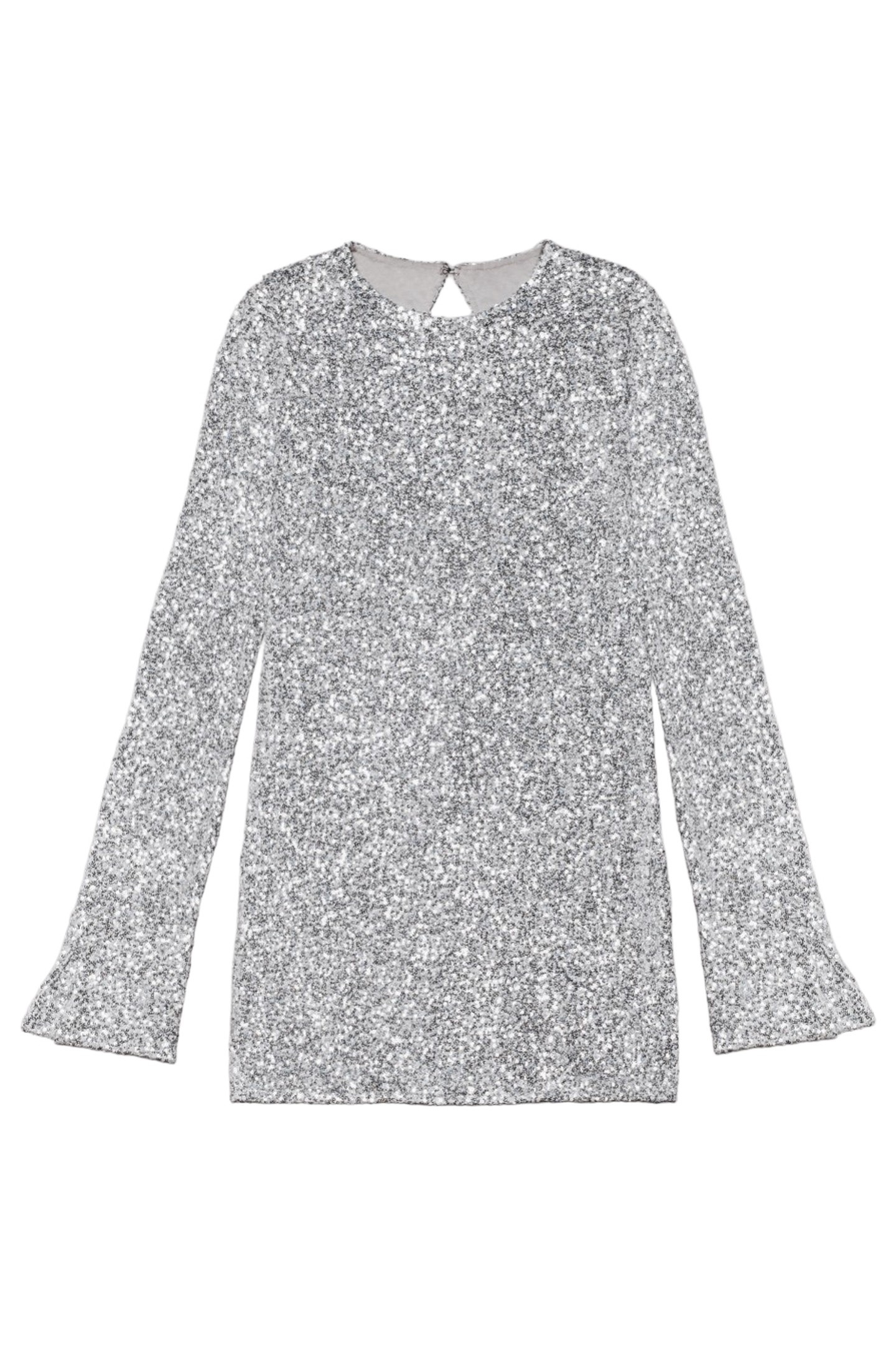 THE LIGHT SEQUIN DRESS WHITE 3