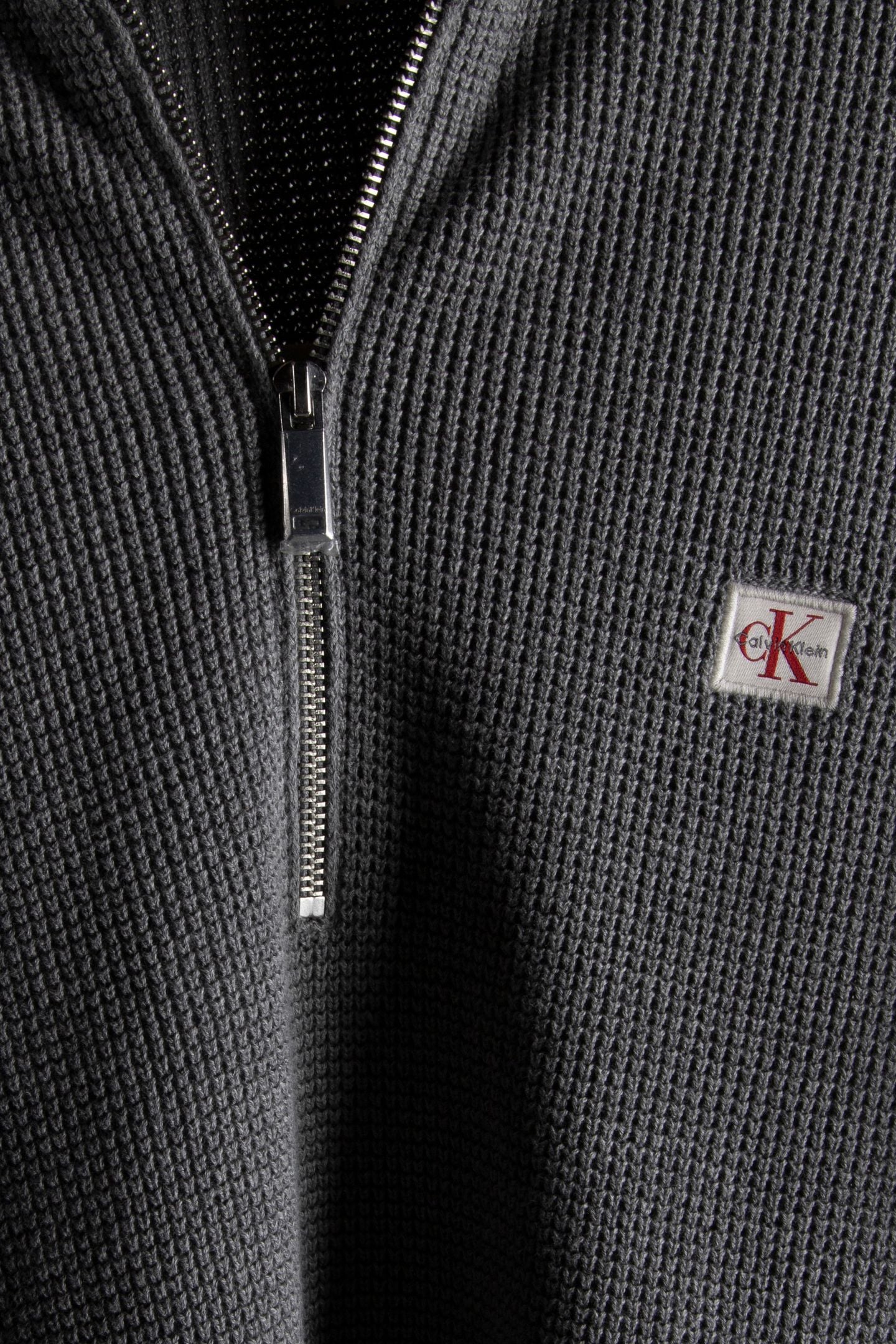 LS EZ COTTON WAFFLE SWEATER MEDIUM GREY HEATHER 4