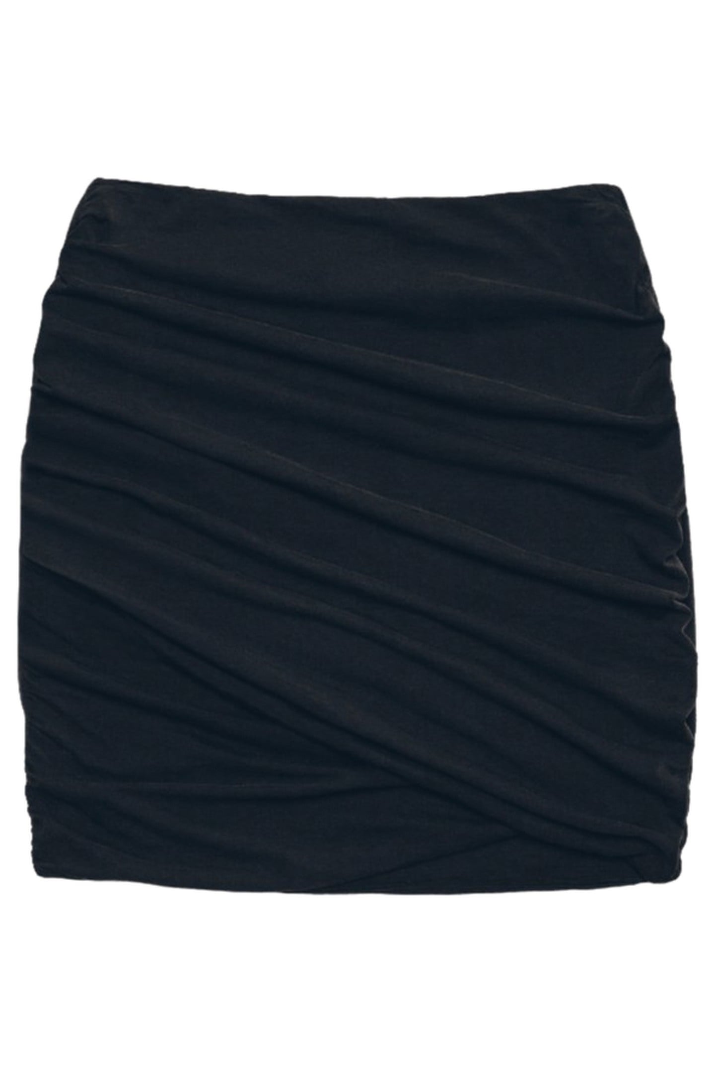 THE DARK DRAPED SKIRT BLACK 3