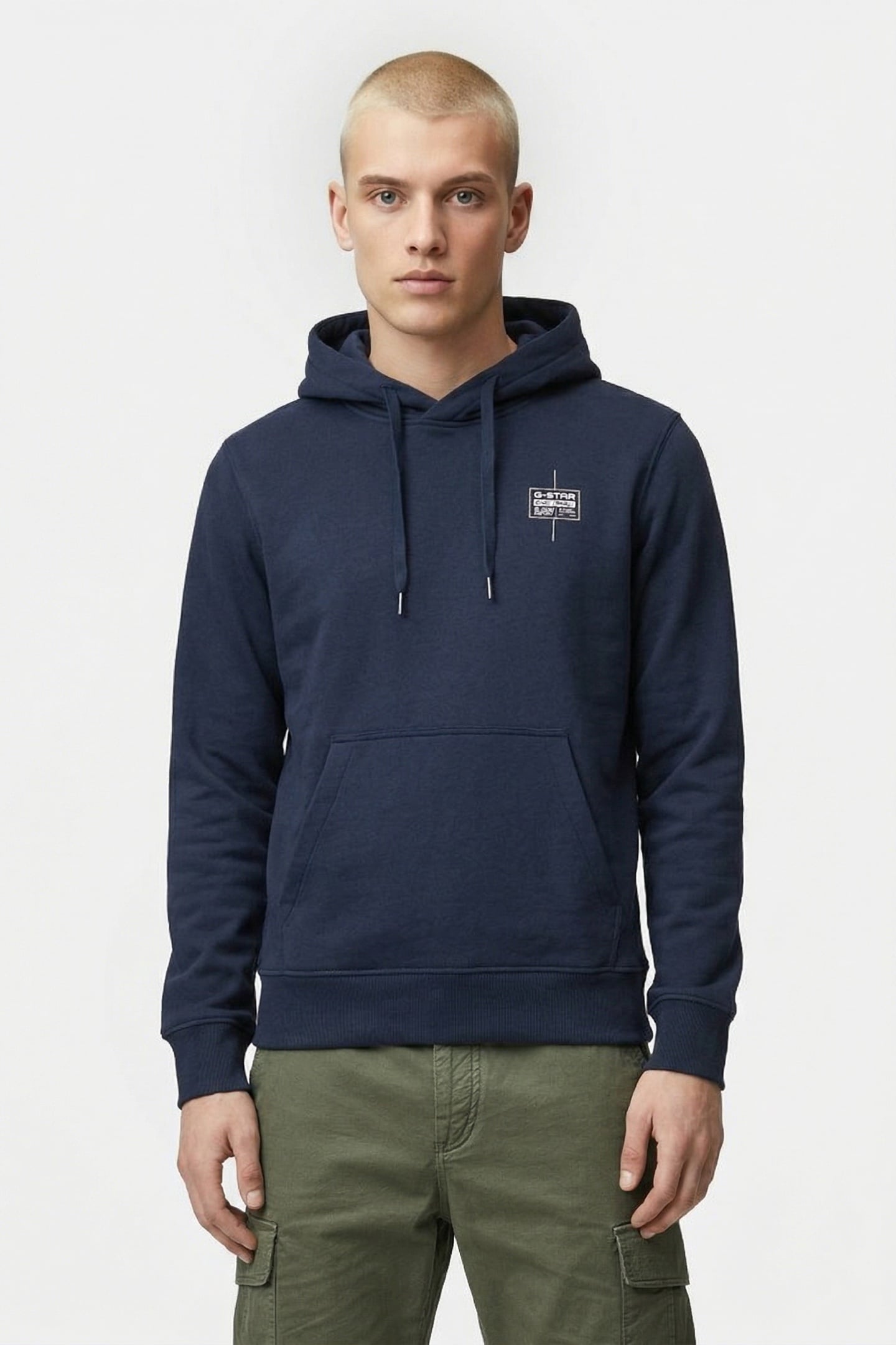 LOGO HOODED SWEAT L\S SARTHO BLUE 1