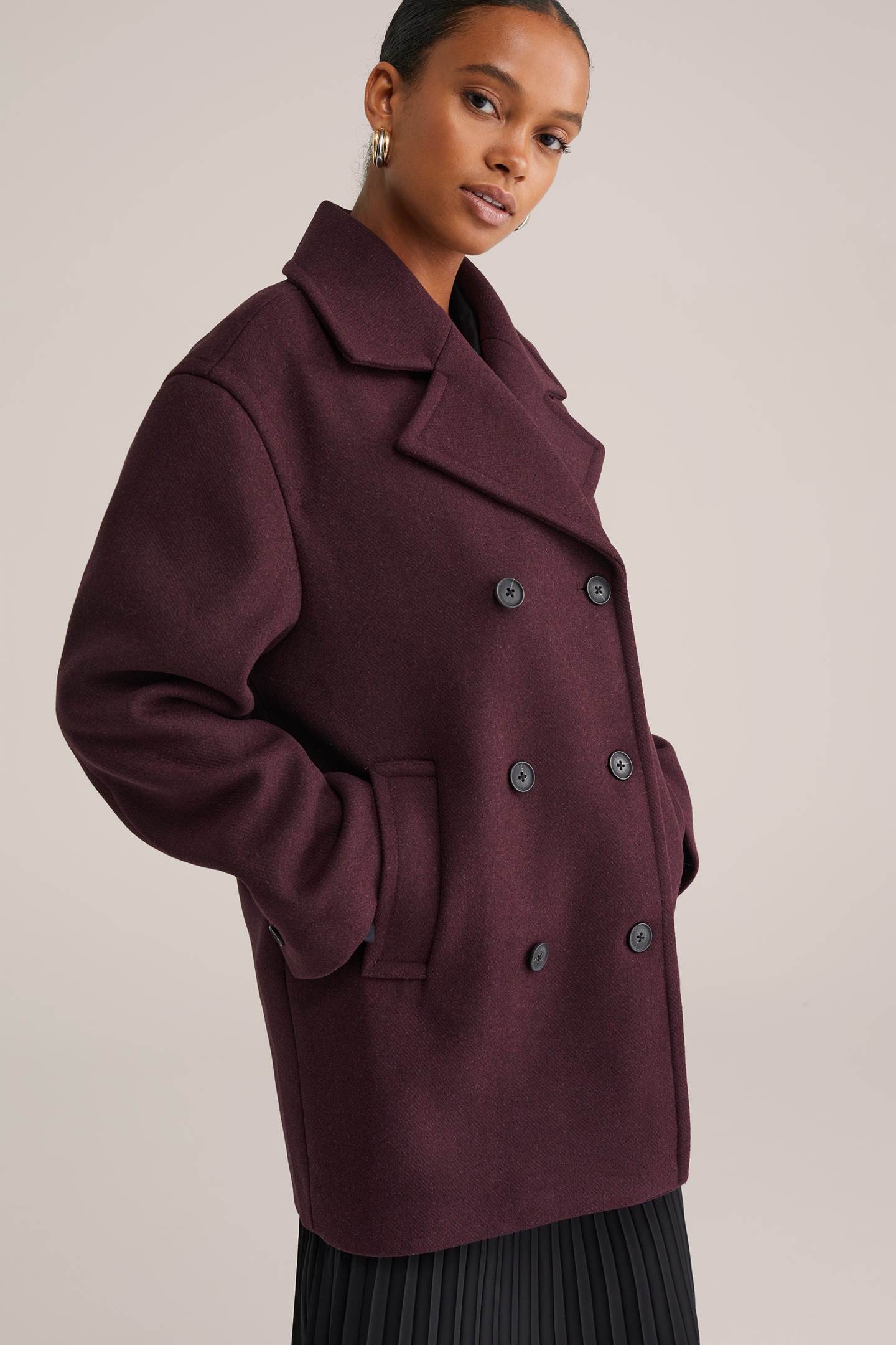 COAT AUBERGINE 1