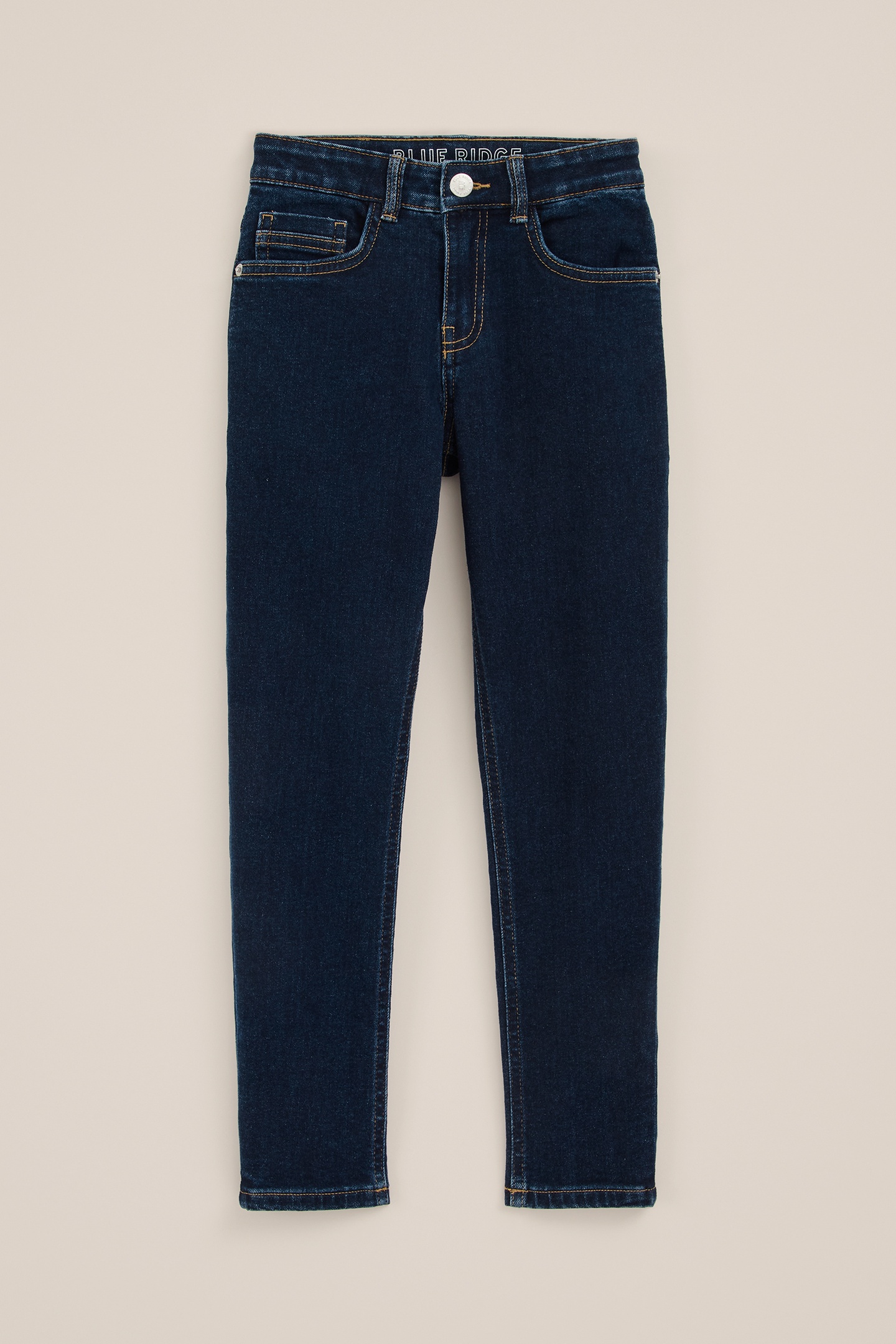 5-POCKET MID WAIST DARK BLUE 3
