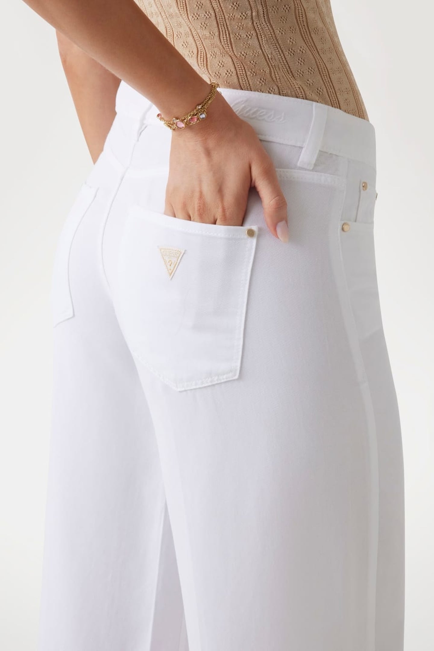 GUESS ECO SEXY PALAZZO PURE WHITE 4