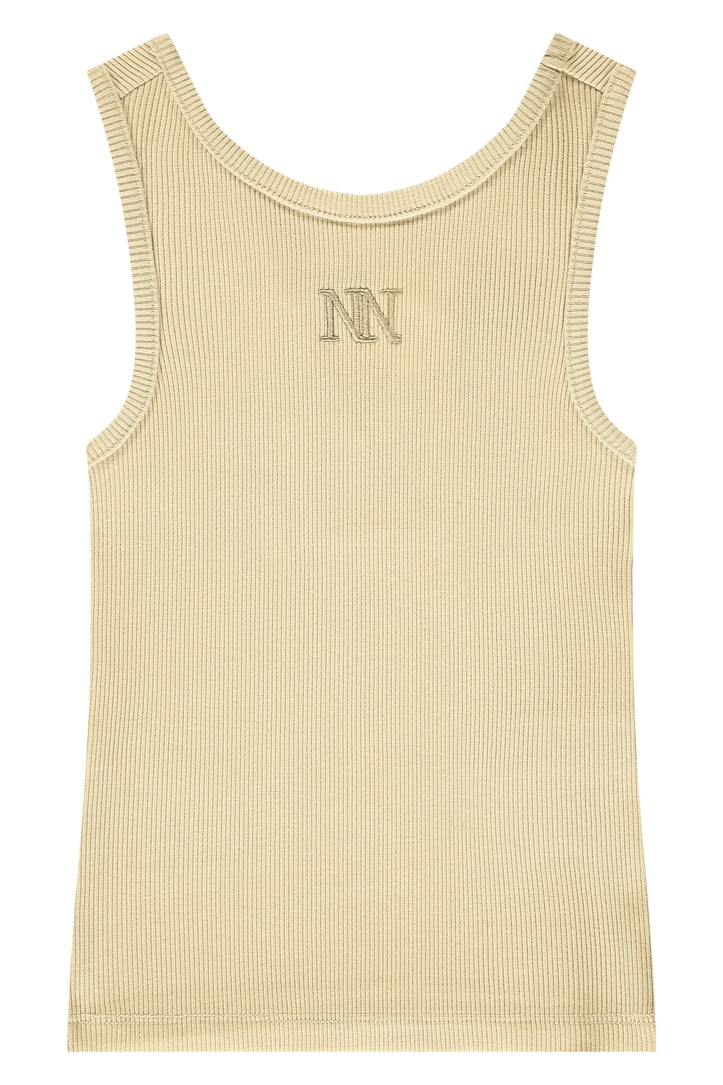 BELLE BACK RIB TOP SOFT YELLOW 1