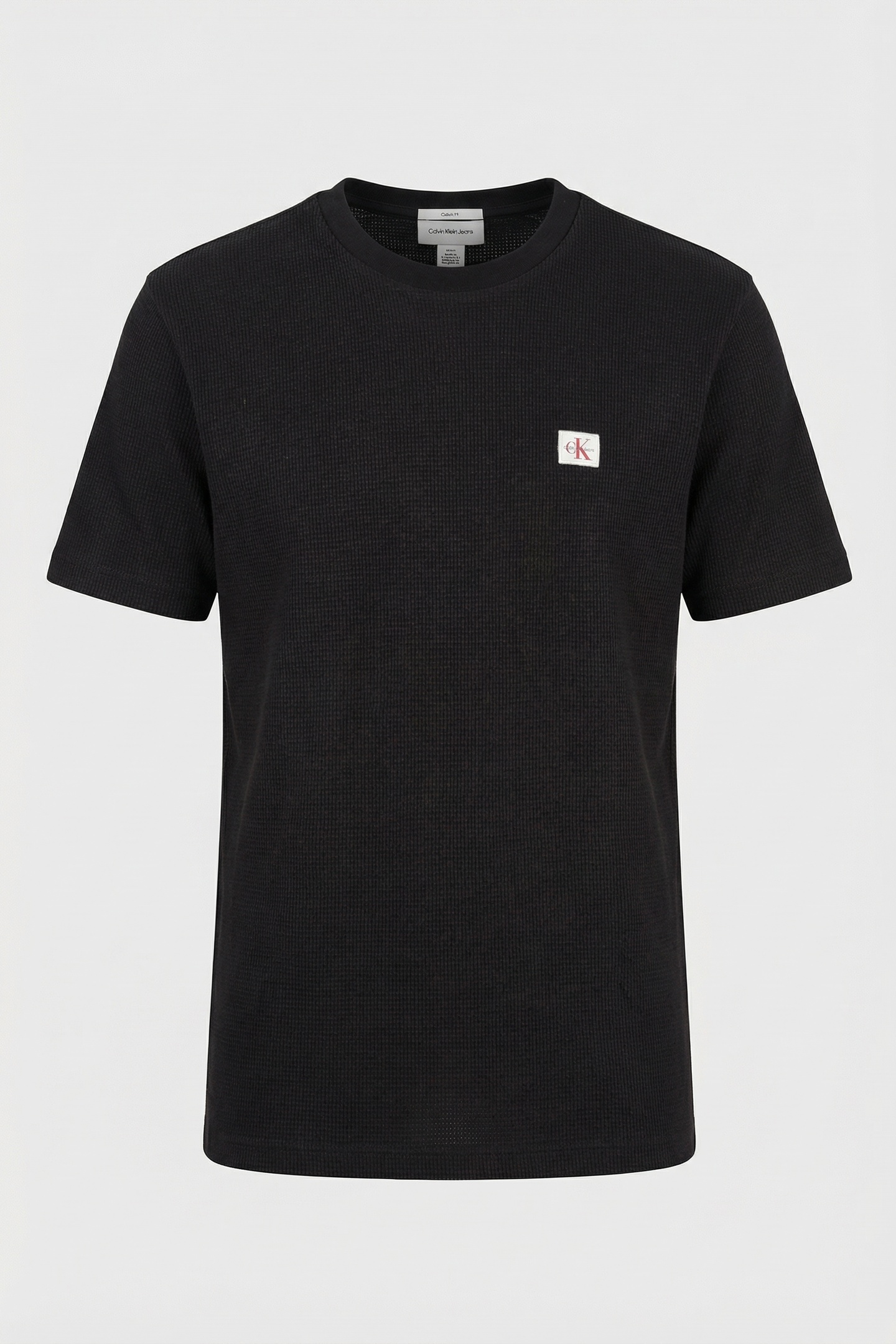 SS WAFFLE BADGE CREWNETEE BLACK 3
