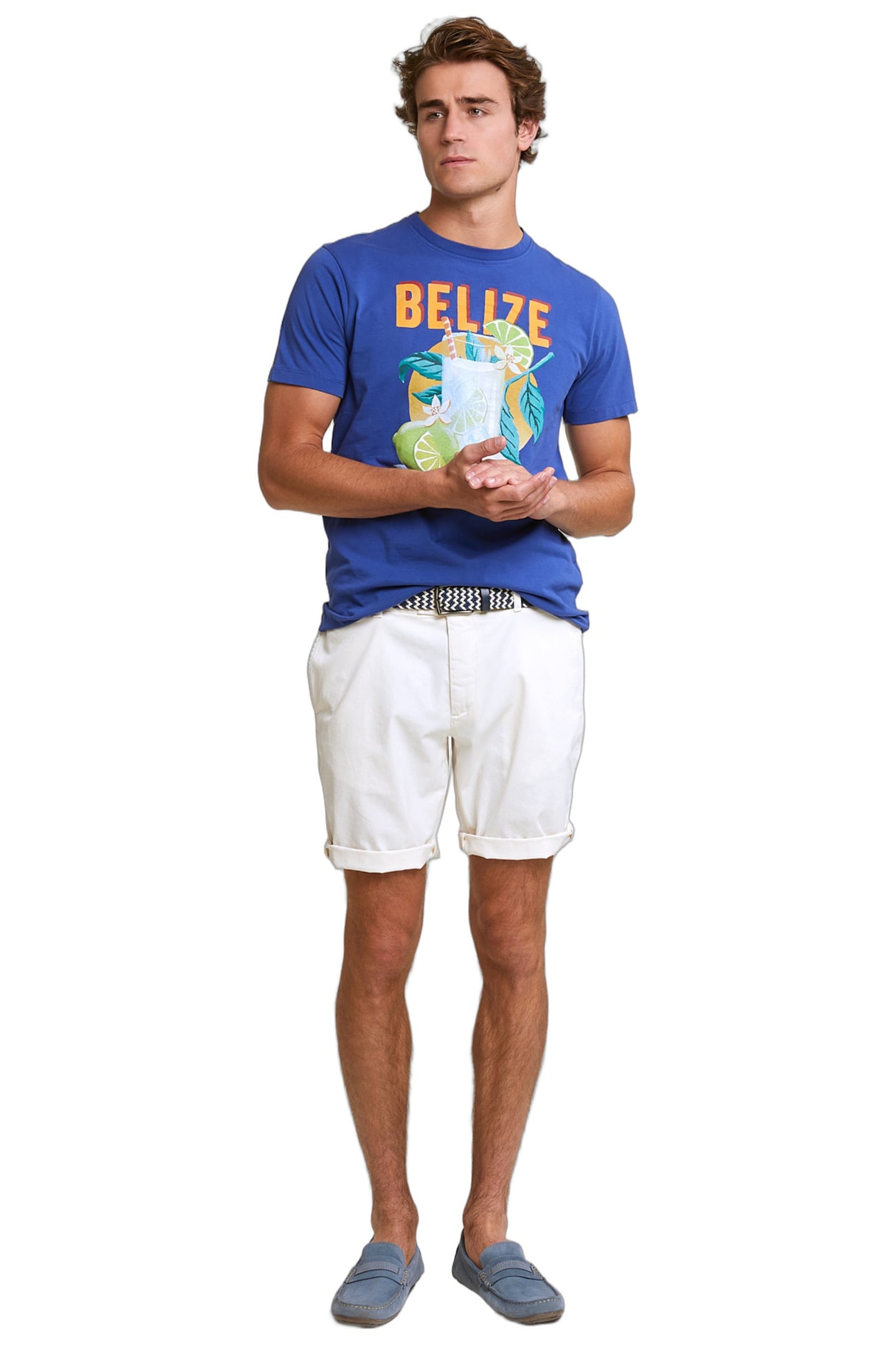 NORMAL FIT BASIC T-SHIRT SHORT SLEEVES YALE BLUE 3