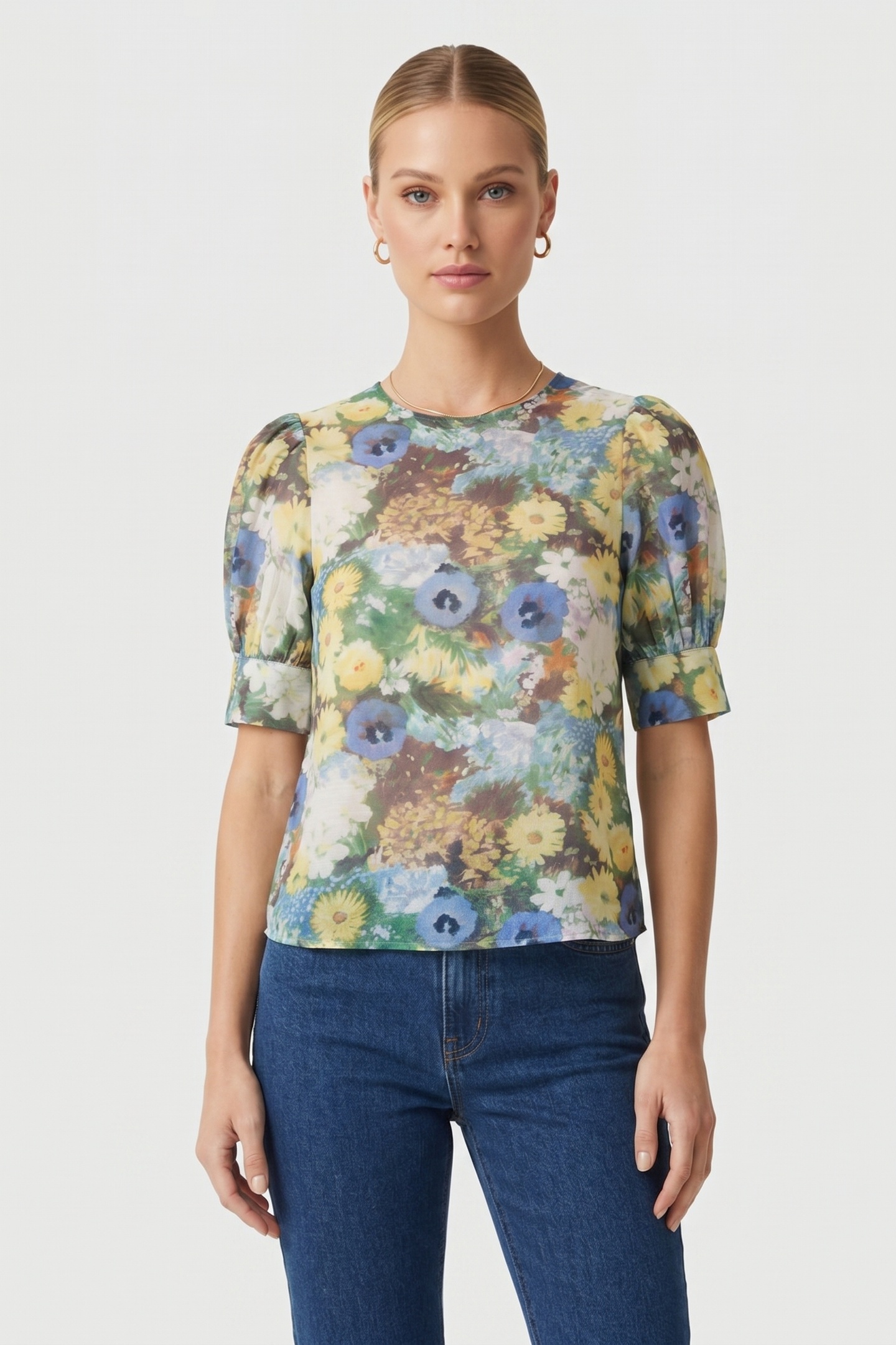 & Other Stories Portia Blouse Brown Maat: L | Blouses Outlet | Dames | Blauw