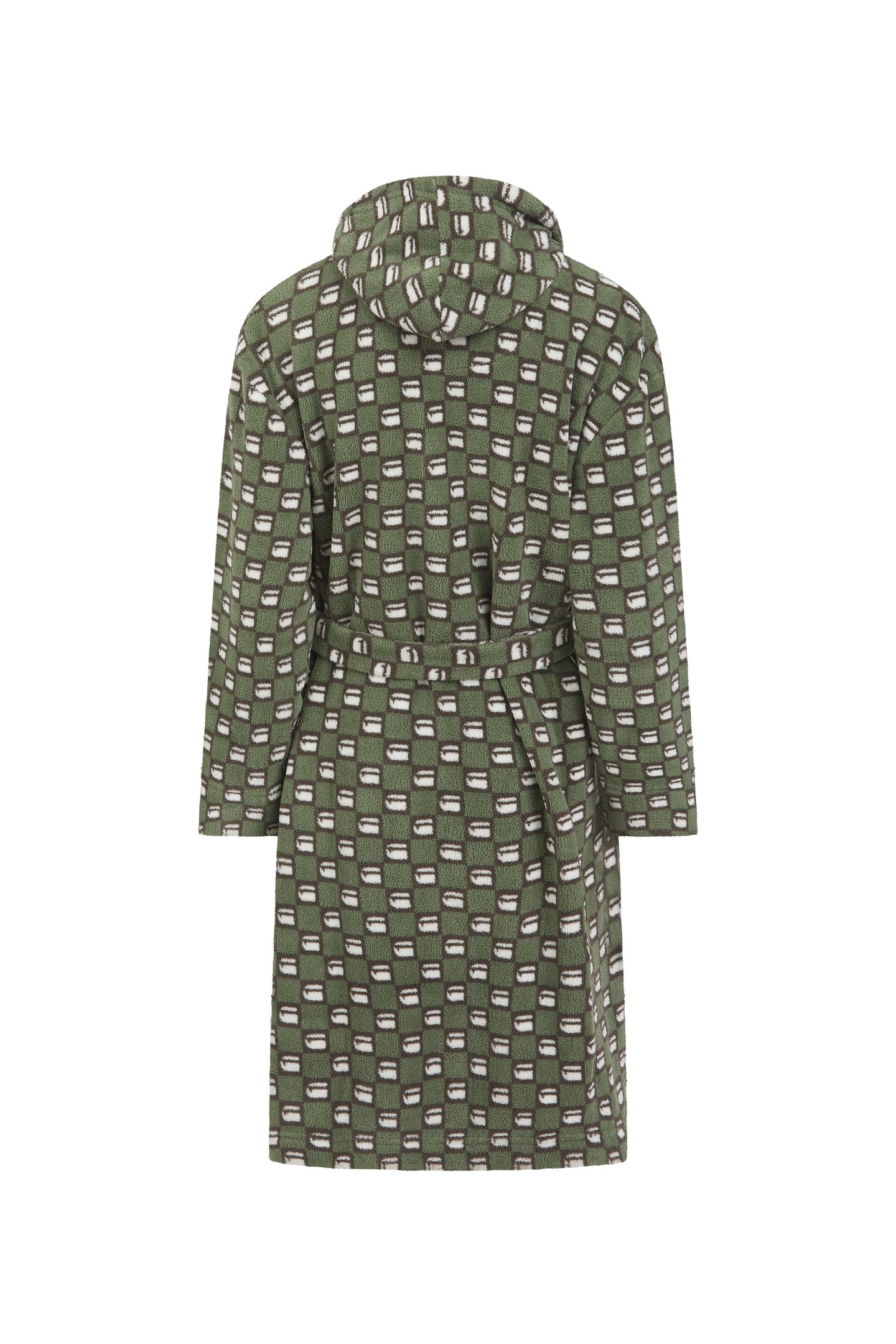 XENIA BATHROBE OIL GREEN MULTI 2