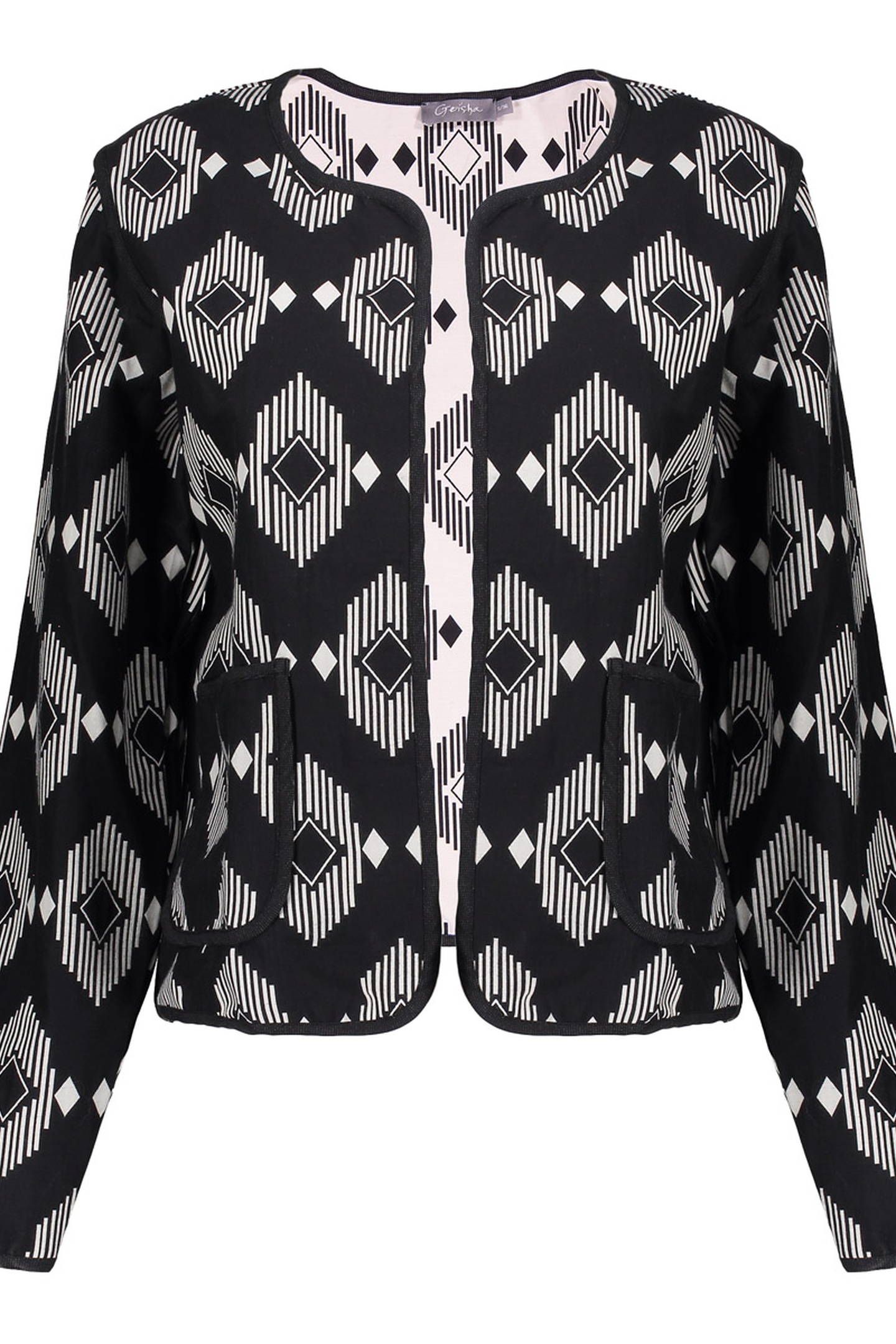 Geisha Vest Black/ecru Größe: M | Blazer Outlet | Damen | Schwarz