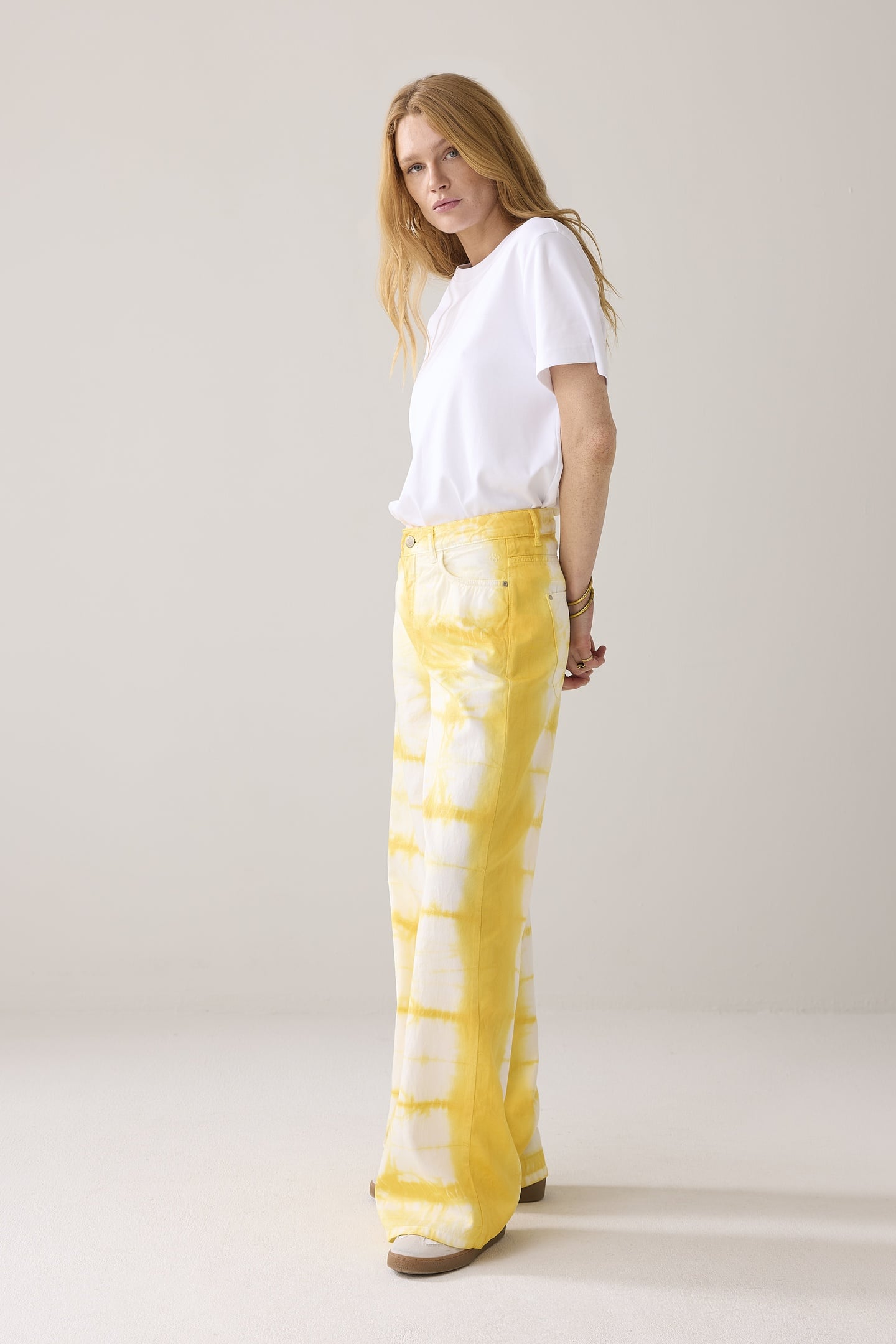 WIDELEG CAVALRY LYOCELL TWILL YELLOW 3