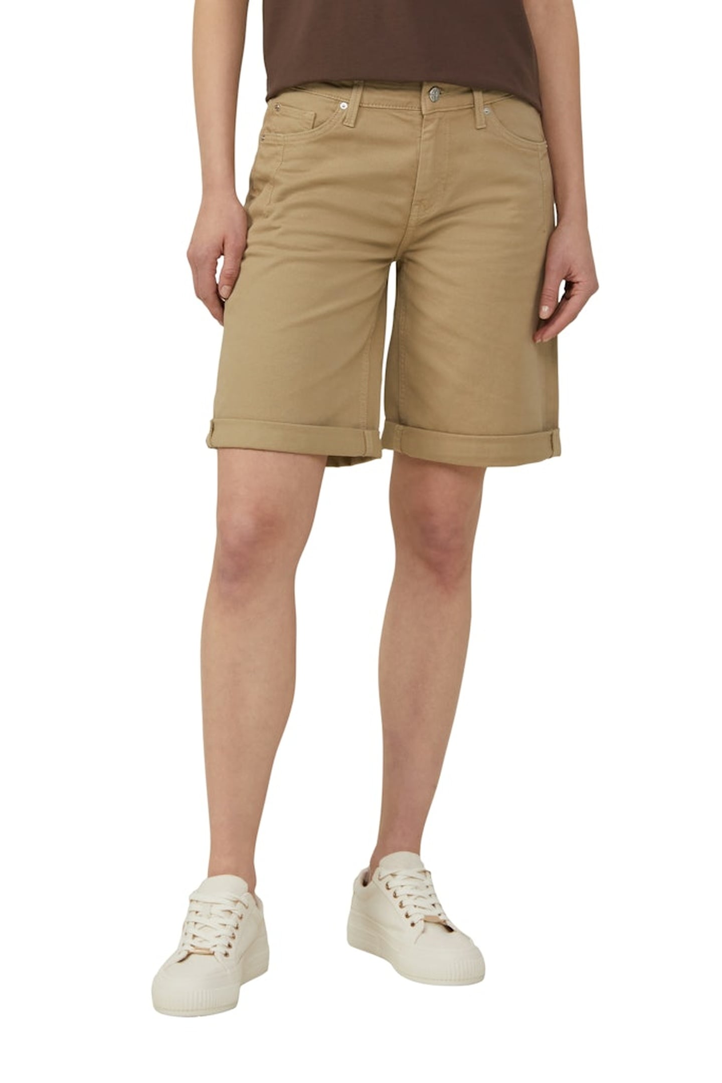 JEANS SHORTS BROWN 1
