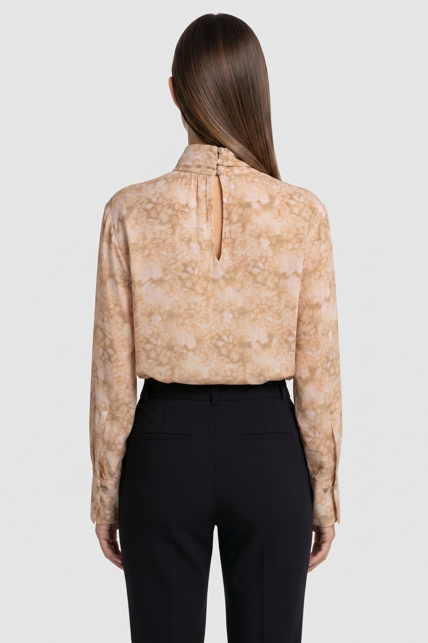 ZORA SILK BLOUSE ORANGE 2