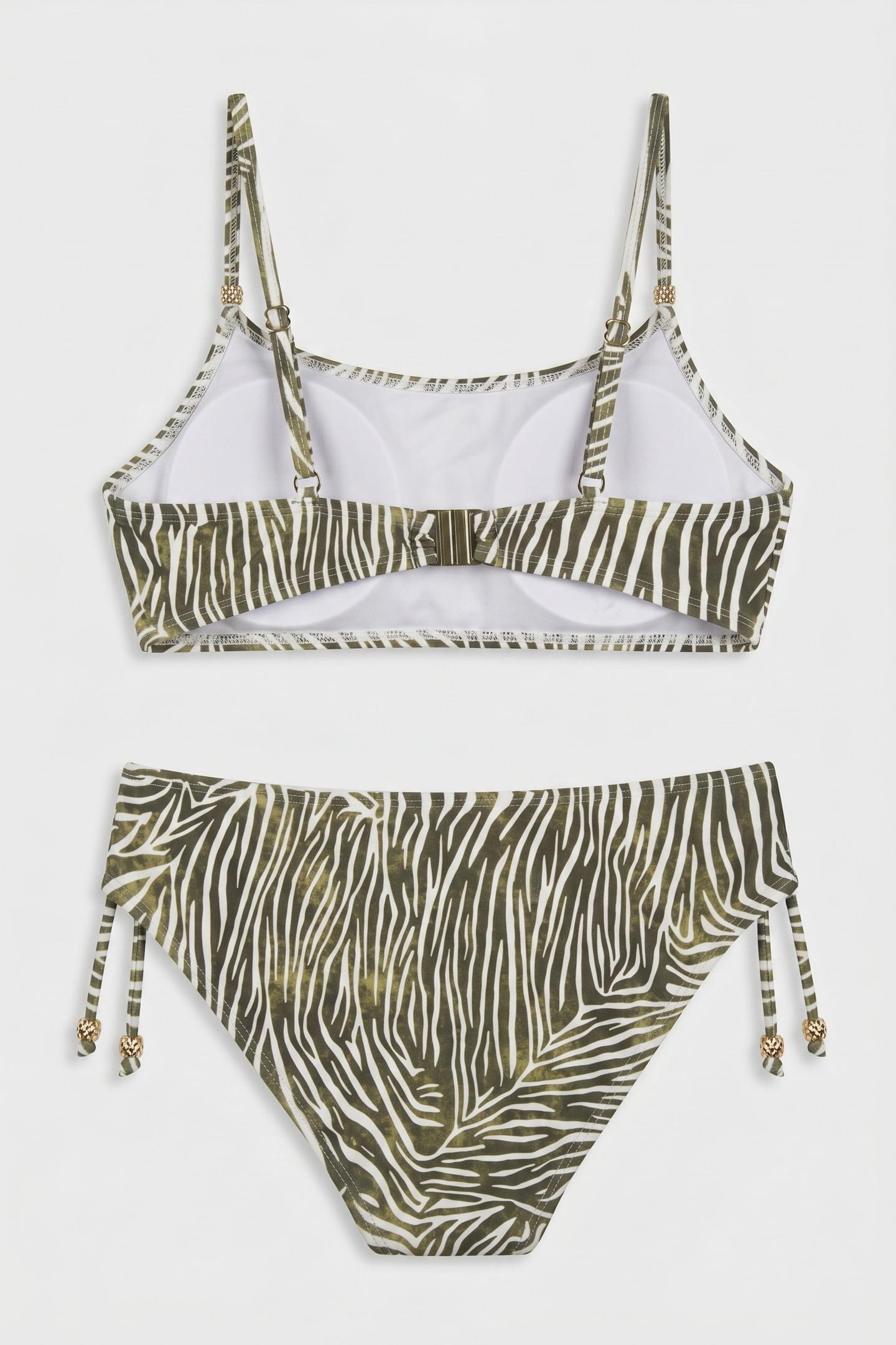 GIRLS LIV BIKINI SET ZANZIBAR ZEBRA PALMTREE GREEN 3