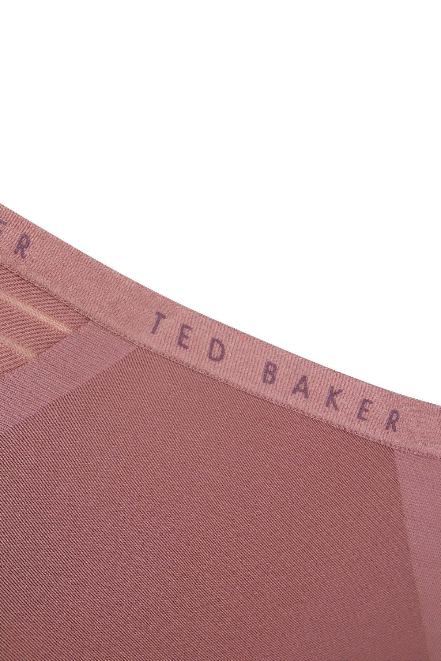 JESSIE MESH BRIEF NO SHOW WINE/MAUVE/WHITE 9