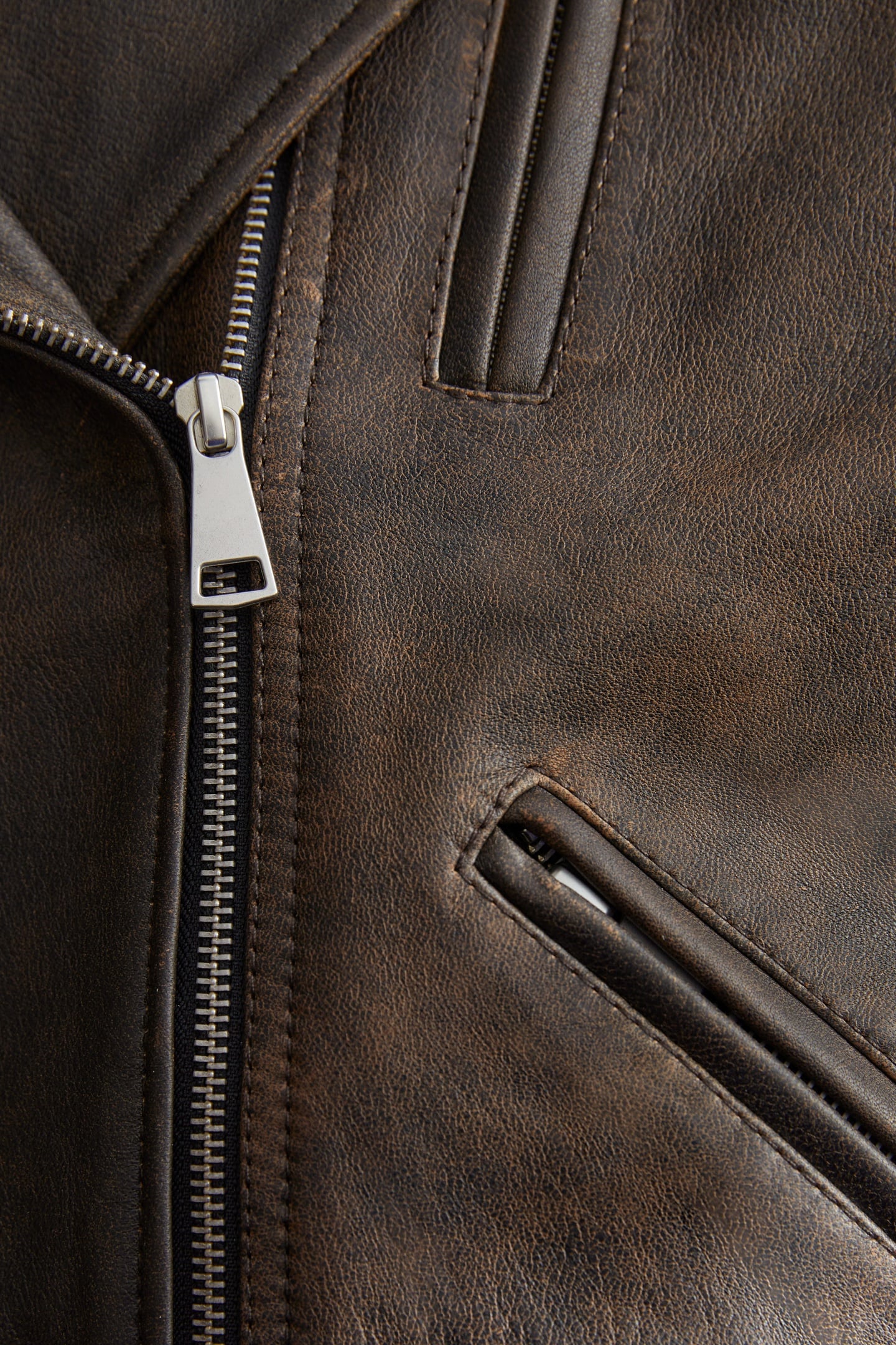 CARMELA LEATHER JACKET BROWN 4