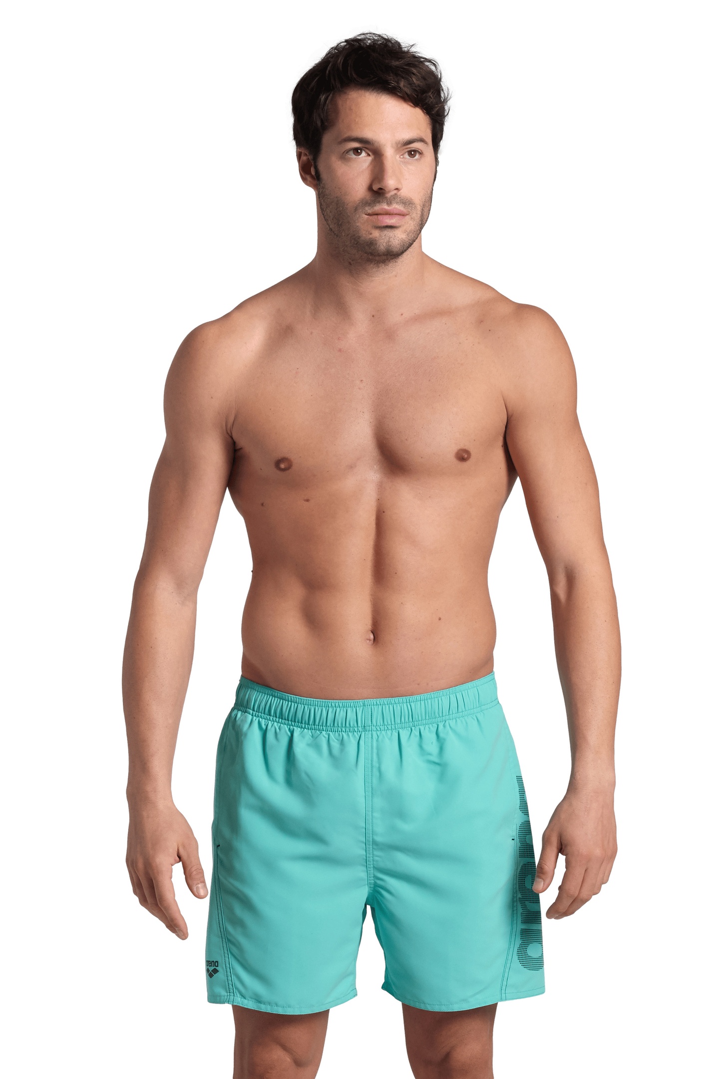Arena Fundamentals Logo Boxer R Water-navy Maat: XXL | Zwembroeken Outlet | Heren | Blauw