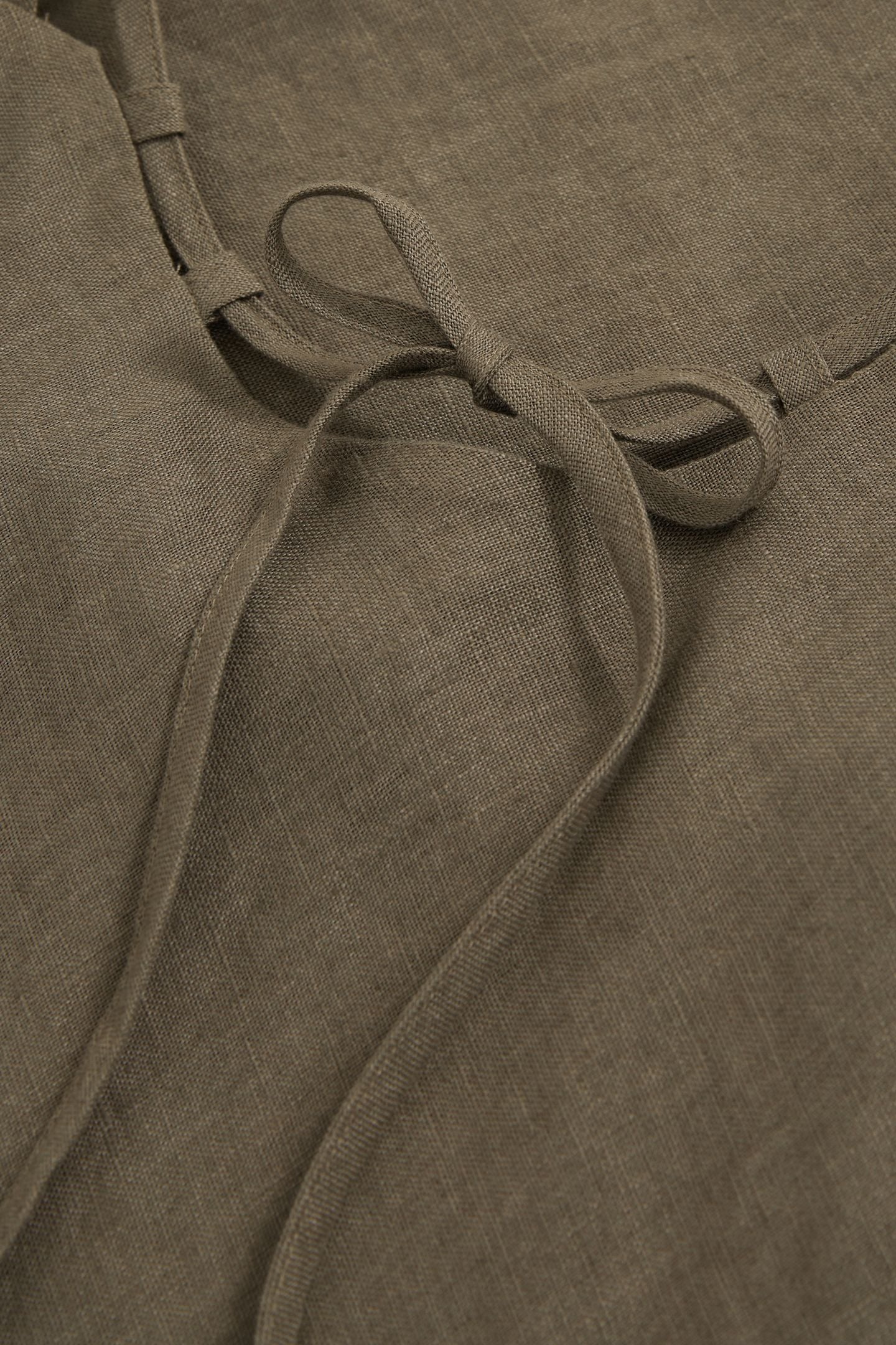 LINEN SLIP DRESS KHAKI 6