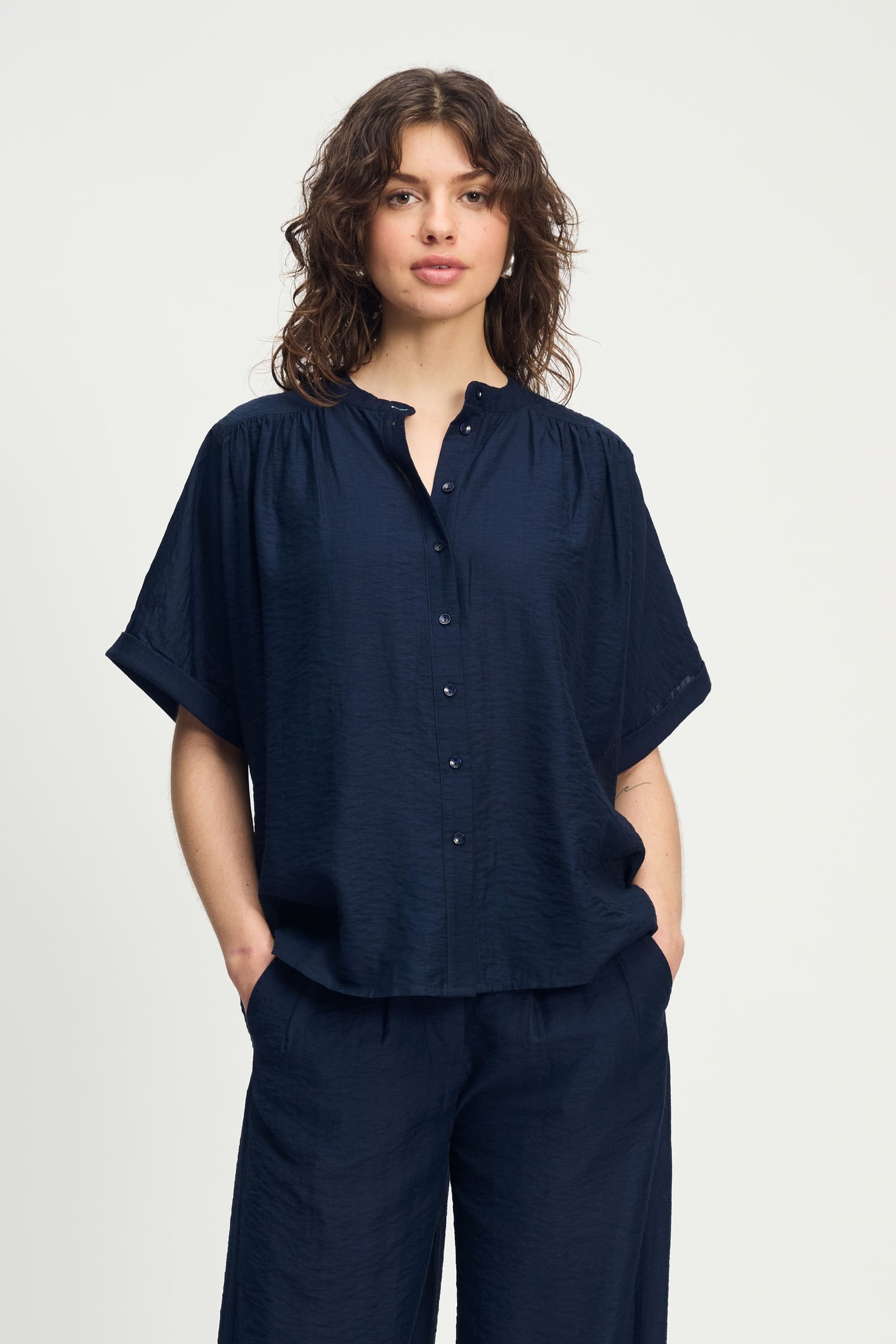 BLOUSE - DEEP DARK BLUE 1