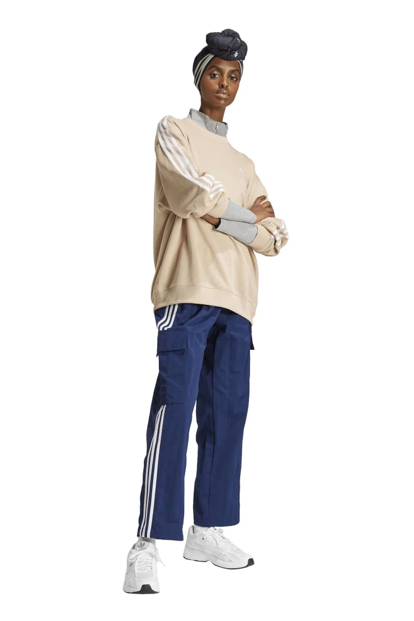 ORIGINALS 3-STRIPES OVERSIZED CREW SWEATSHIRT 3