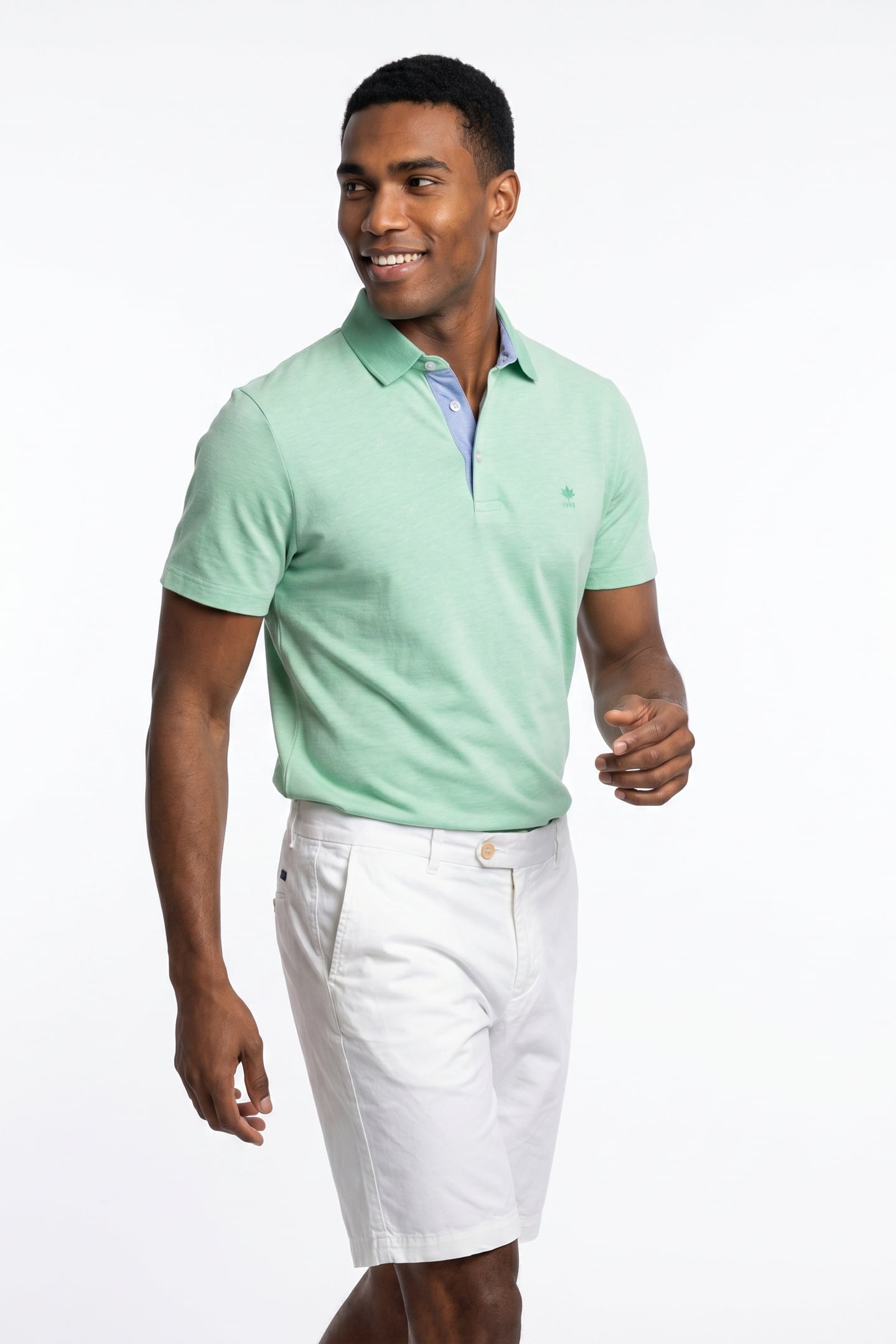 BASIC CHINO SHORT STRETCH WHITE 1