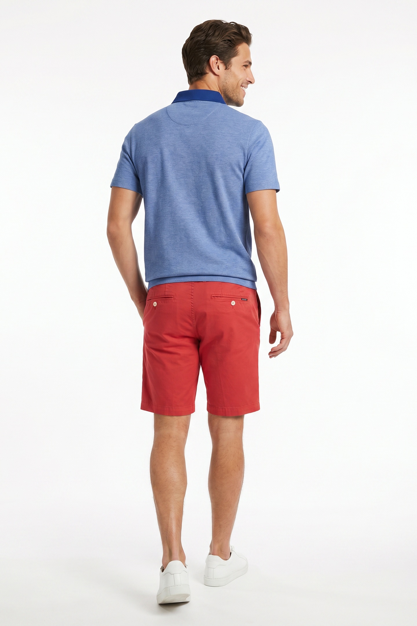 BASIC CHINO SHORT STRETCH RED 3