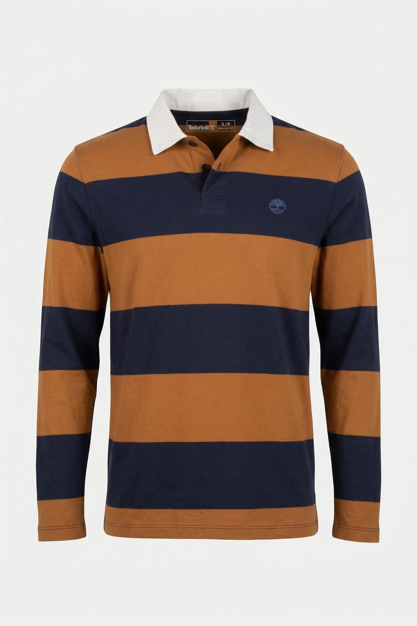 RUGBY LONG SLEEVE POLO DARK SAPPHIRE/WHEAT BOOT 4