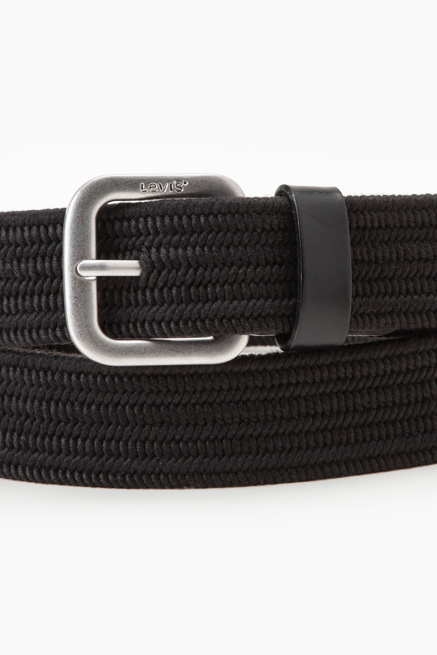 Levi's Stretch Woven Belt Maat: 85 | Riemen Outlet | Heren | Zwart
