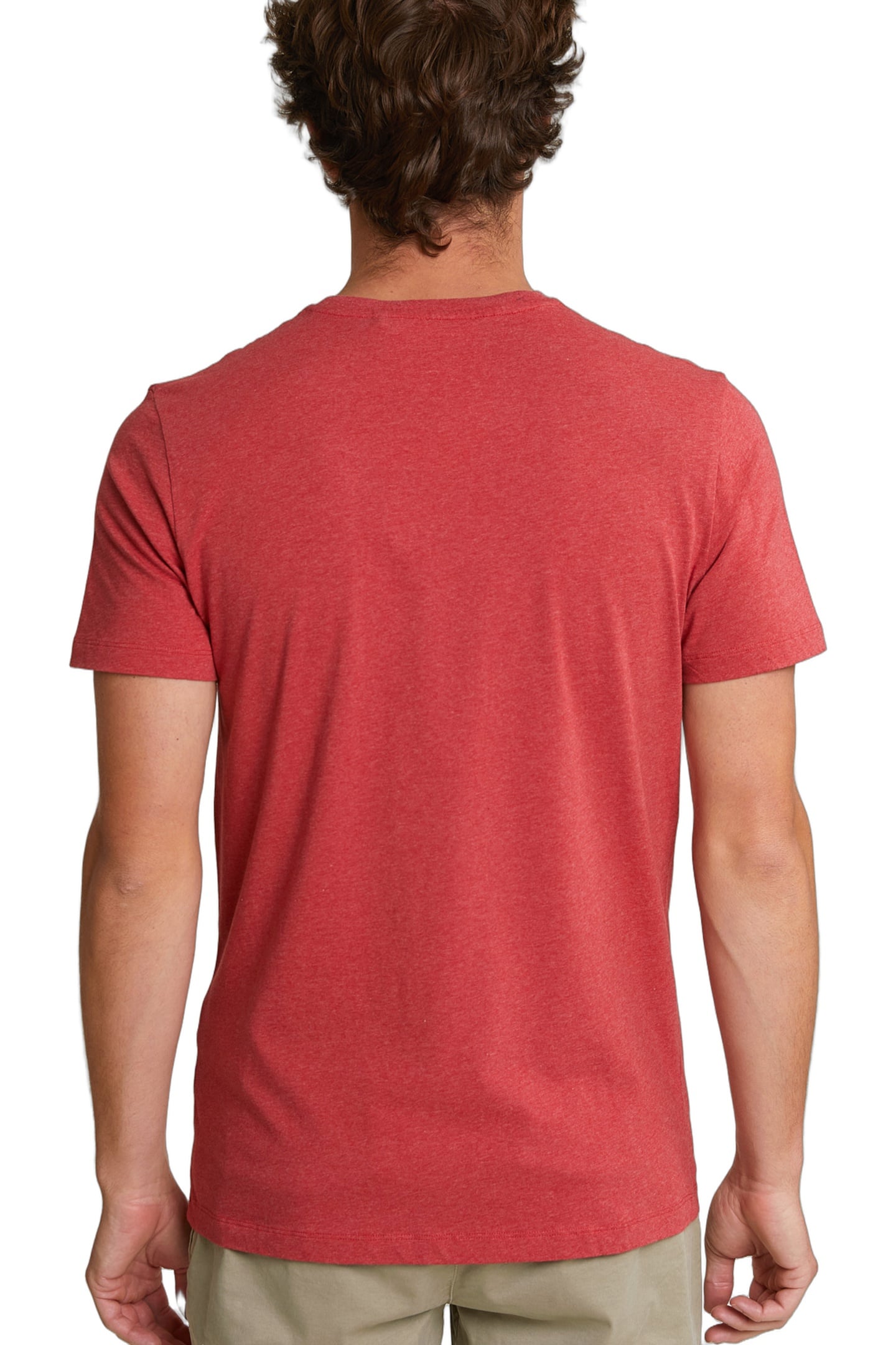 NORMAL FIT BASIC T-SHIRT SHORT SLEEVES SCARLET MIX 3