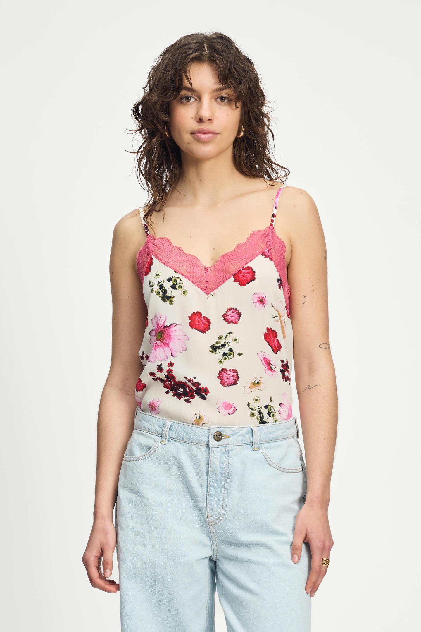 TOP - CAMI BOUQUET CREAM 1