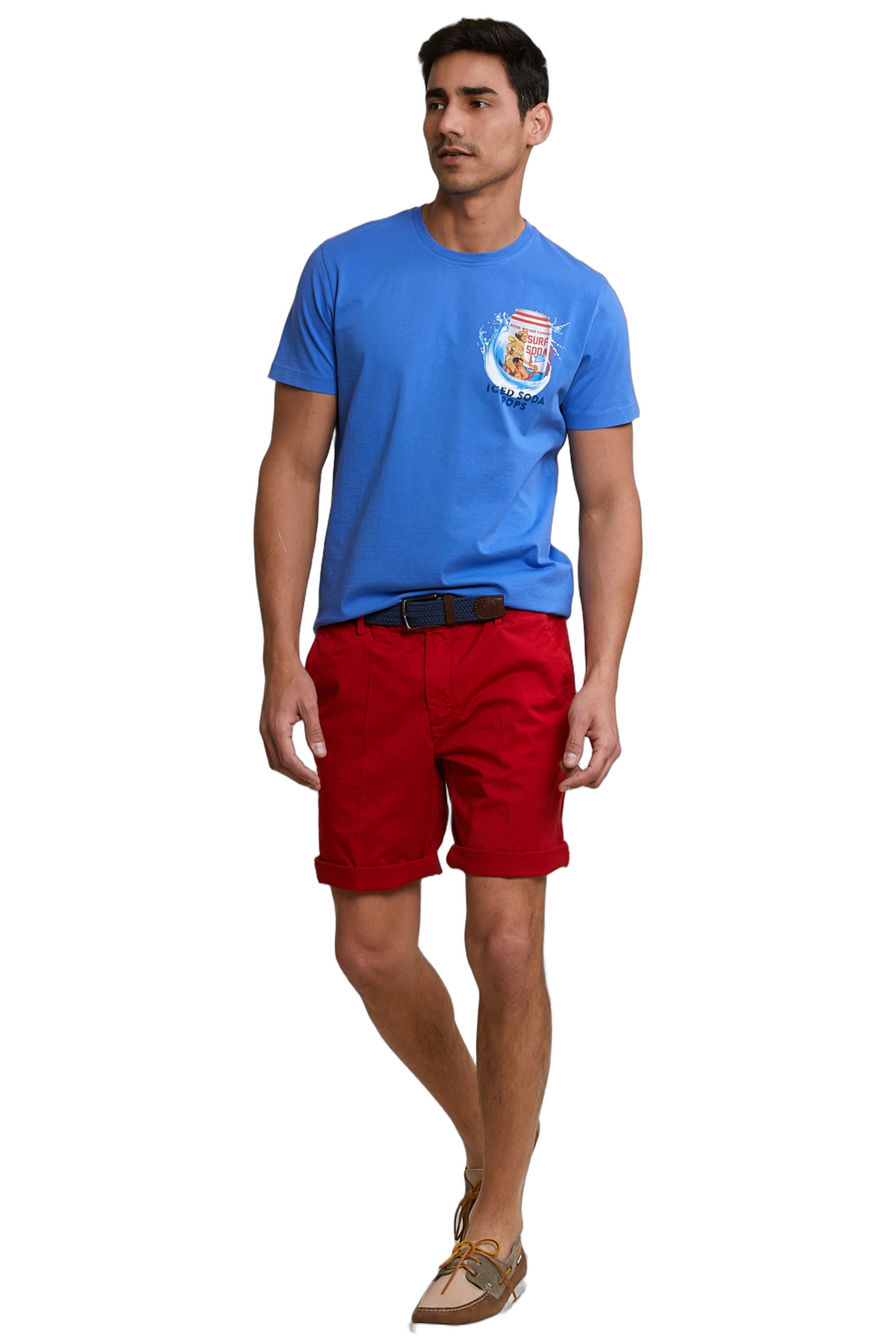 NORMAL FIT BASIC T-SHIRT SHORT SLEEVES EVENING BLUE 2