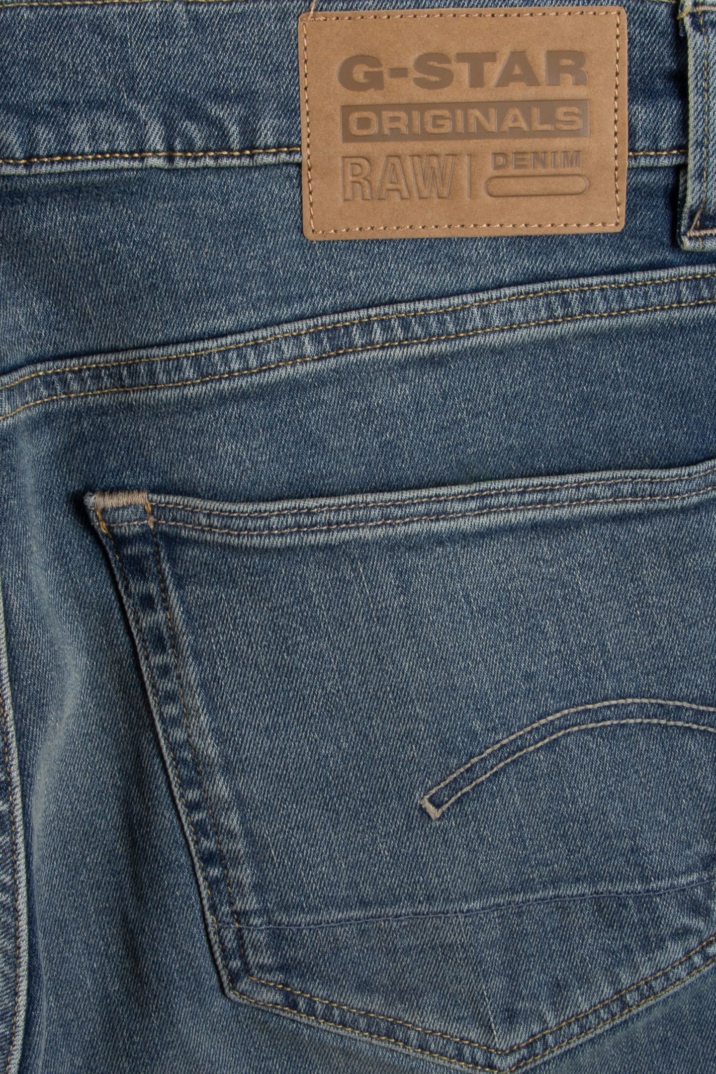 3301 SLIM JEANS FADED MIAMI BLUE 4