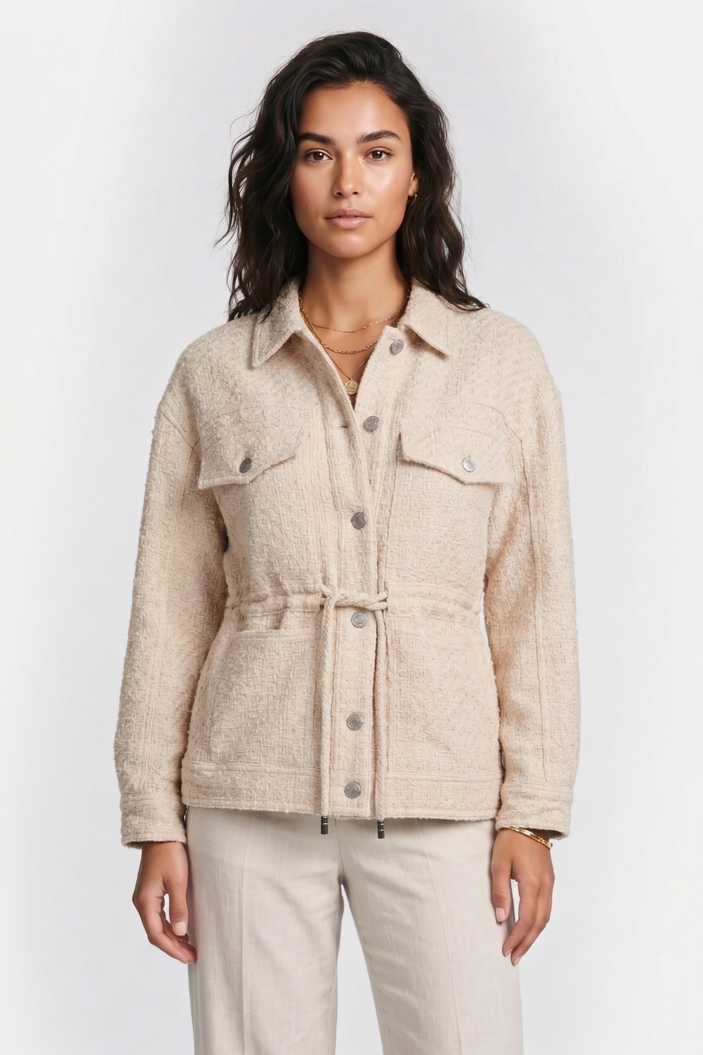 & Other Stories Gracienne Jacket Beige Maat: S | Overshirts Outlet | Dames | Beige